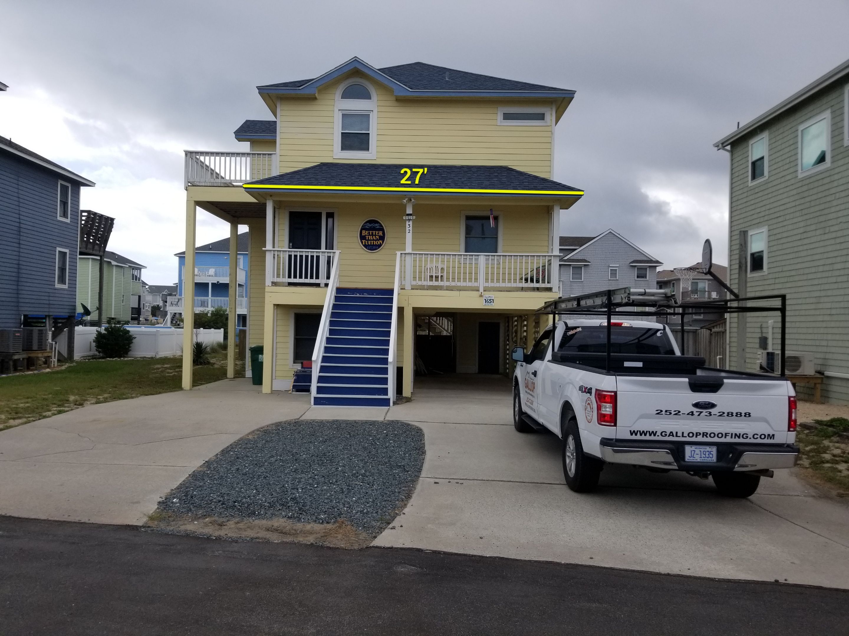 Brotzman - Gutter 732 Spinnaker Arch • Corolla, NC 27927 by Gallop Roofing & Remodeling, Inc.