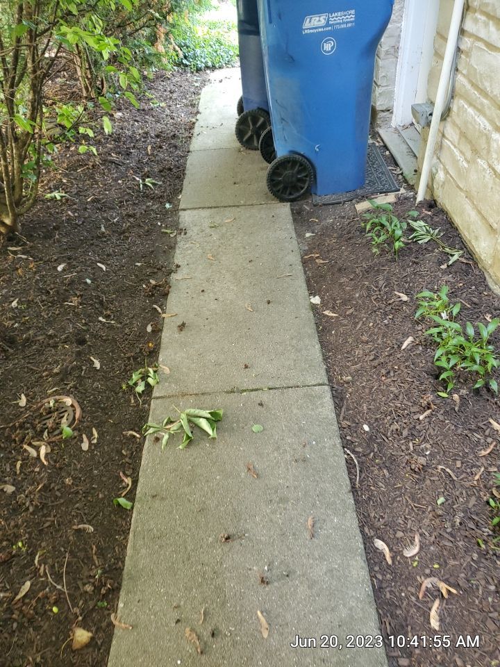 natural stone cleaning using Algaecide, soft wash soap by Northern Power Washing LLC.