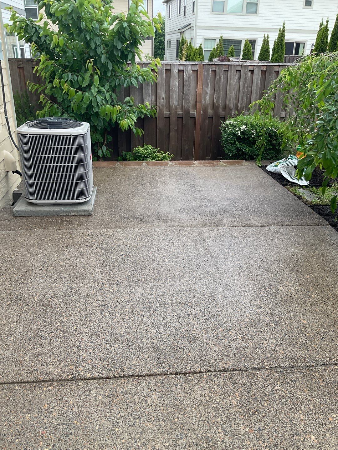 Concrete wash using Surface washer by Willamette Outdoor Wash LLC