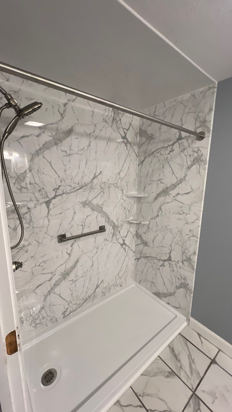 Tub to Walk-In Shower Installation in Millville, MA by Yankee Home Improvement