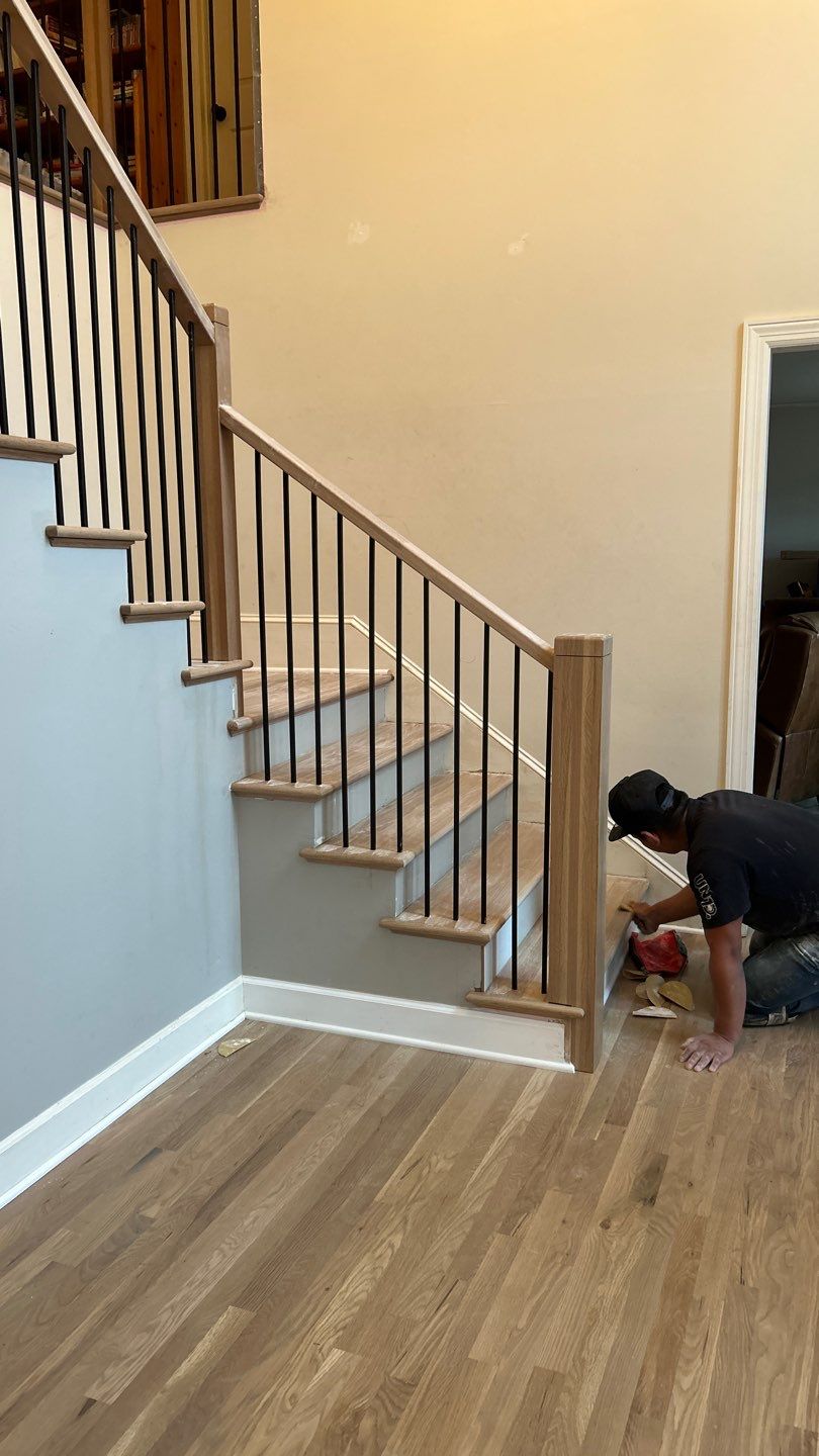 Stair Installation and Refinish by Footprints Floors of Nashville