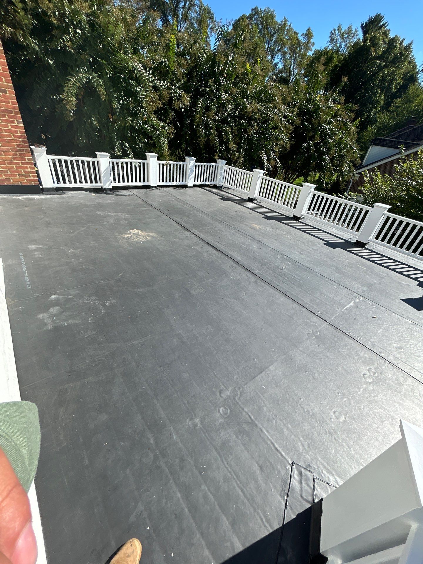 McLean - Residential Flat Roof Replacement with Carlisle Syntec EPDM by RM Banning, Inc.