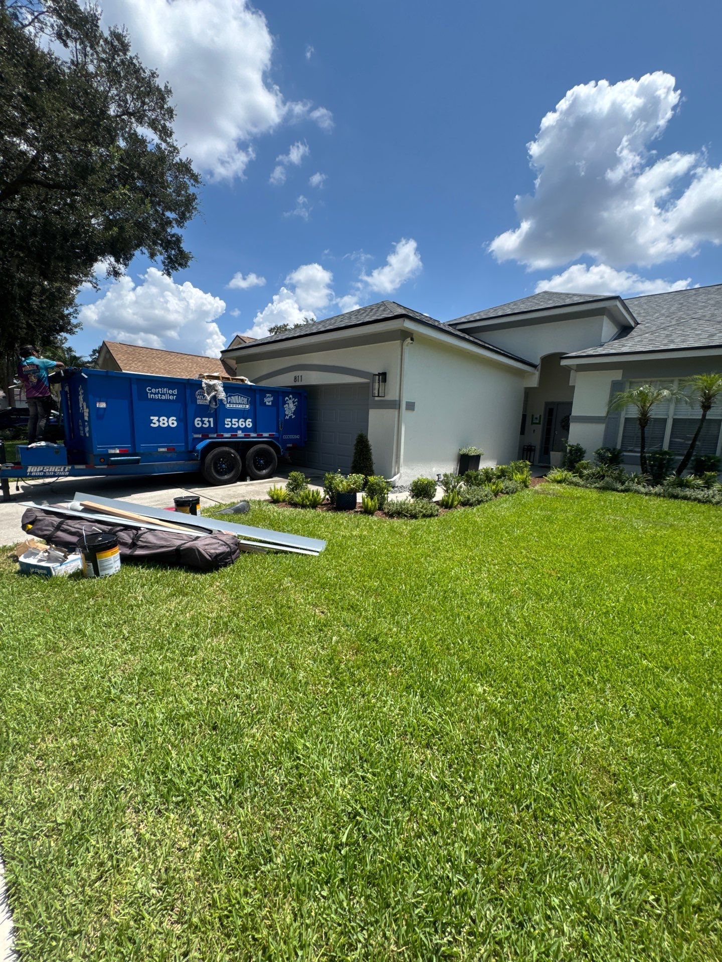 Pinnacle Pristine Architectural Shingle Roof Replacement in Lake Mary by Pinnacle Roofing Group