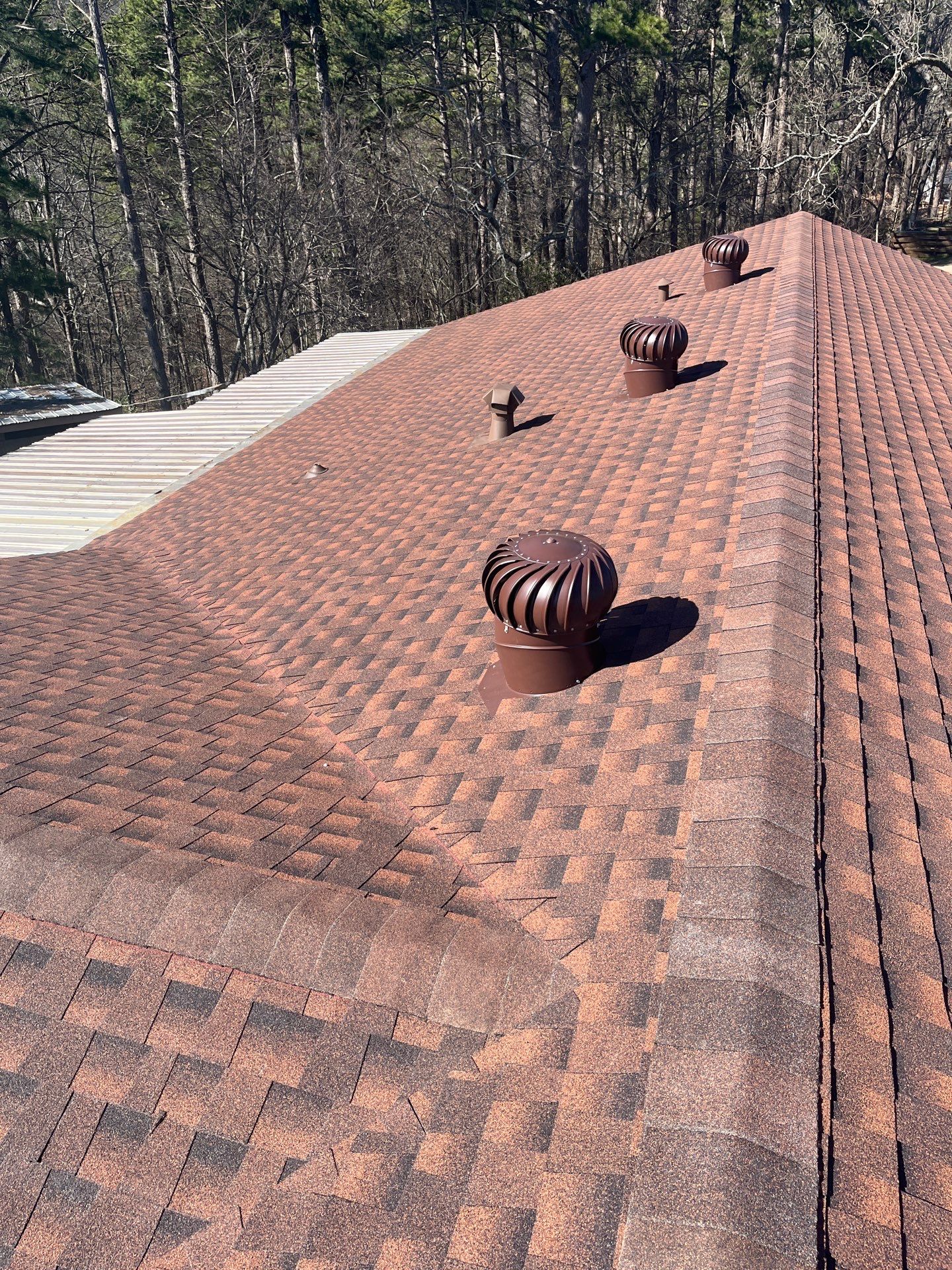 Residential Roof Replacement With GAF Architectural Shingles in Hot Springs by Temple Roofing and Exteriors