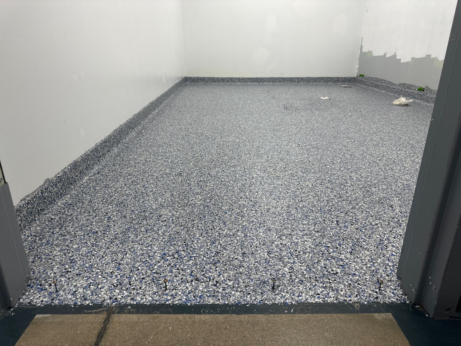 Epoxy Floor in Shop Bathroom by Gordon Painting