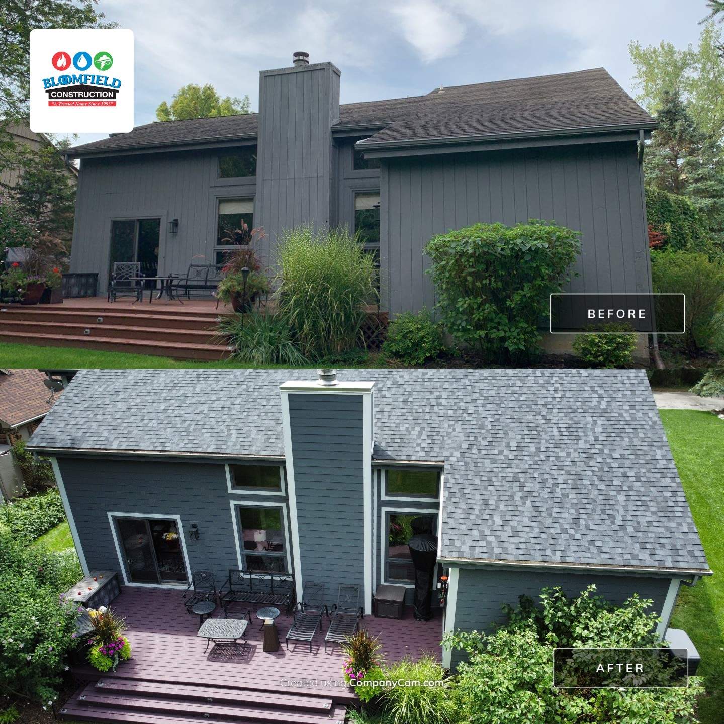 Roof & Siding Replacment using Certainteed Landmark Pro & James Hardie Siding by Bloomfield Construction & Restoration