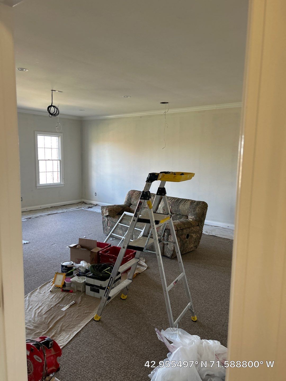 Full Interior Painting and Drywall Restoration in Bedford, New Hampshire by The Persnickety Painters