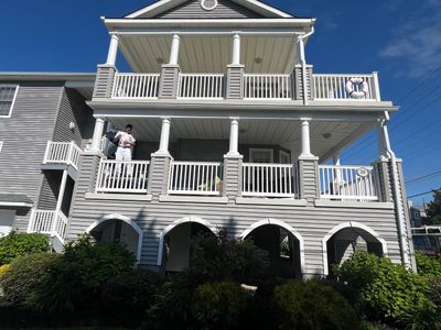 Exterior painting - Columns & Beams Ocean City, NJ
