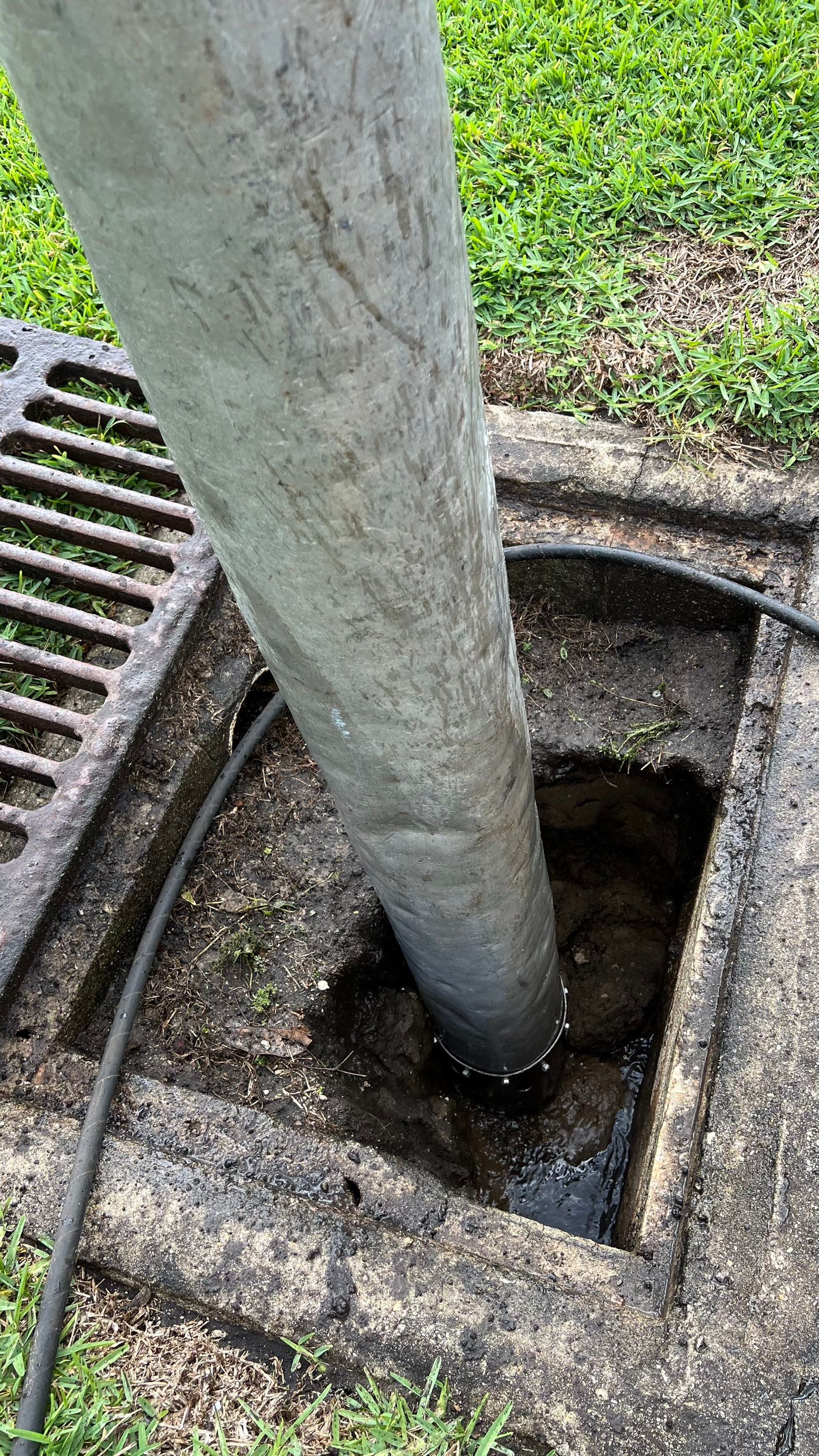 Naples Private Airport Community Catch Basin Cleaning by APS Power & Water