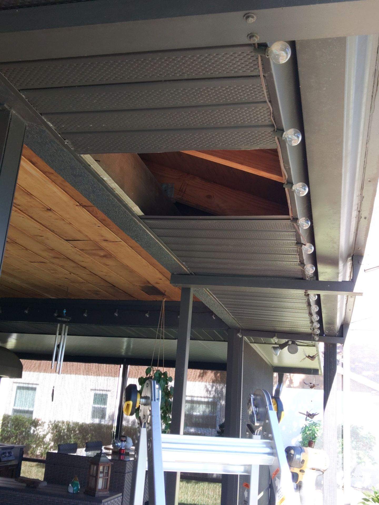 Dark Bronze Soffit Installation in Sarasota FL by Gutter Professors