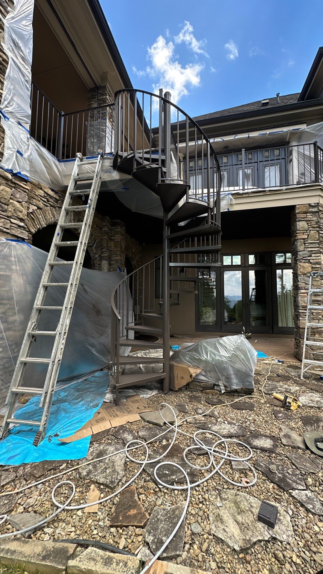 Refinishing Metal Railings and Spiral Staircase for Traveler’s Rest Estate by Painter1