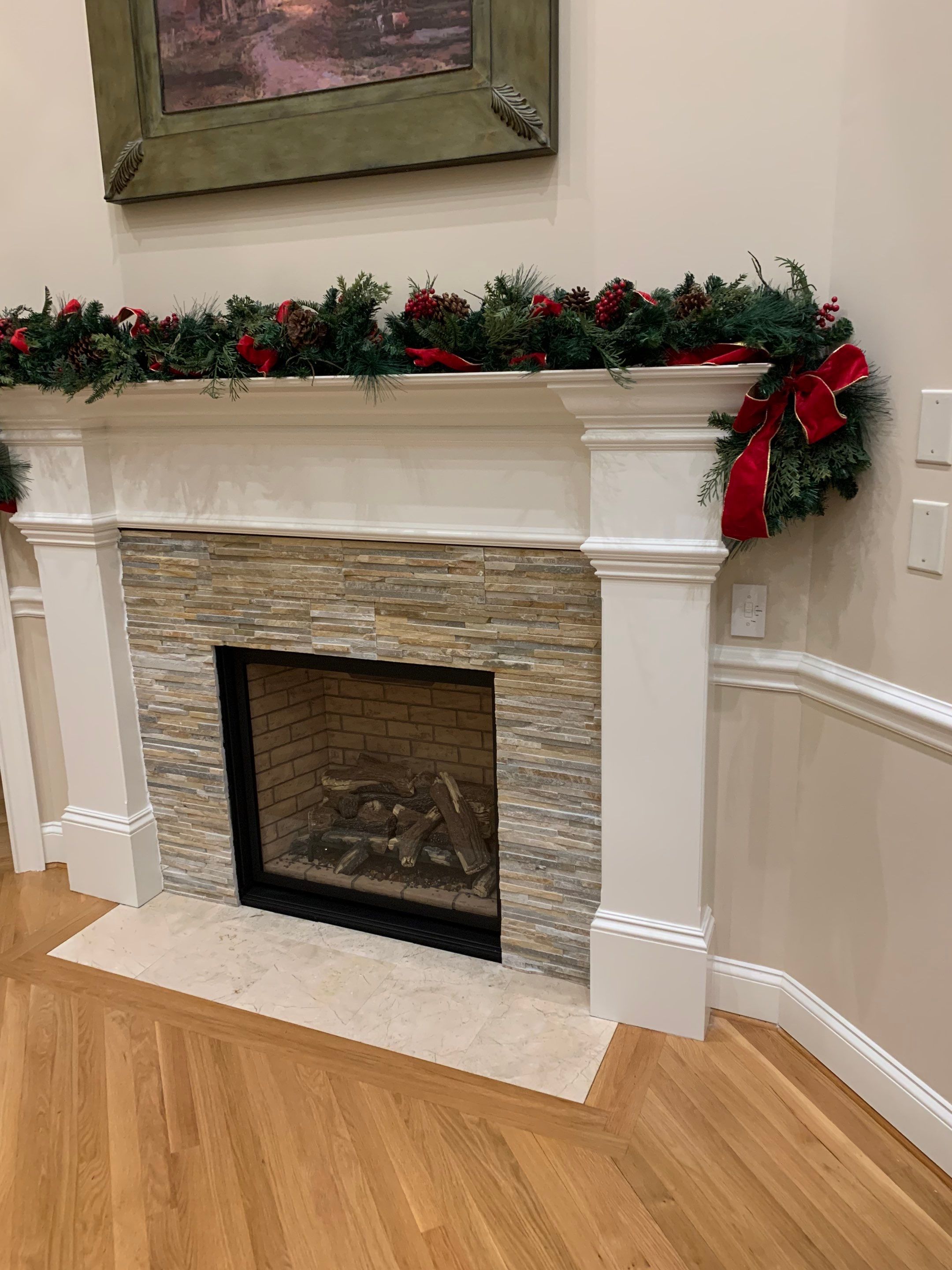 New Gas Fireplace Installation  by Neighborhood Chimney Services 