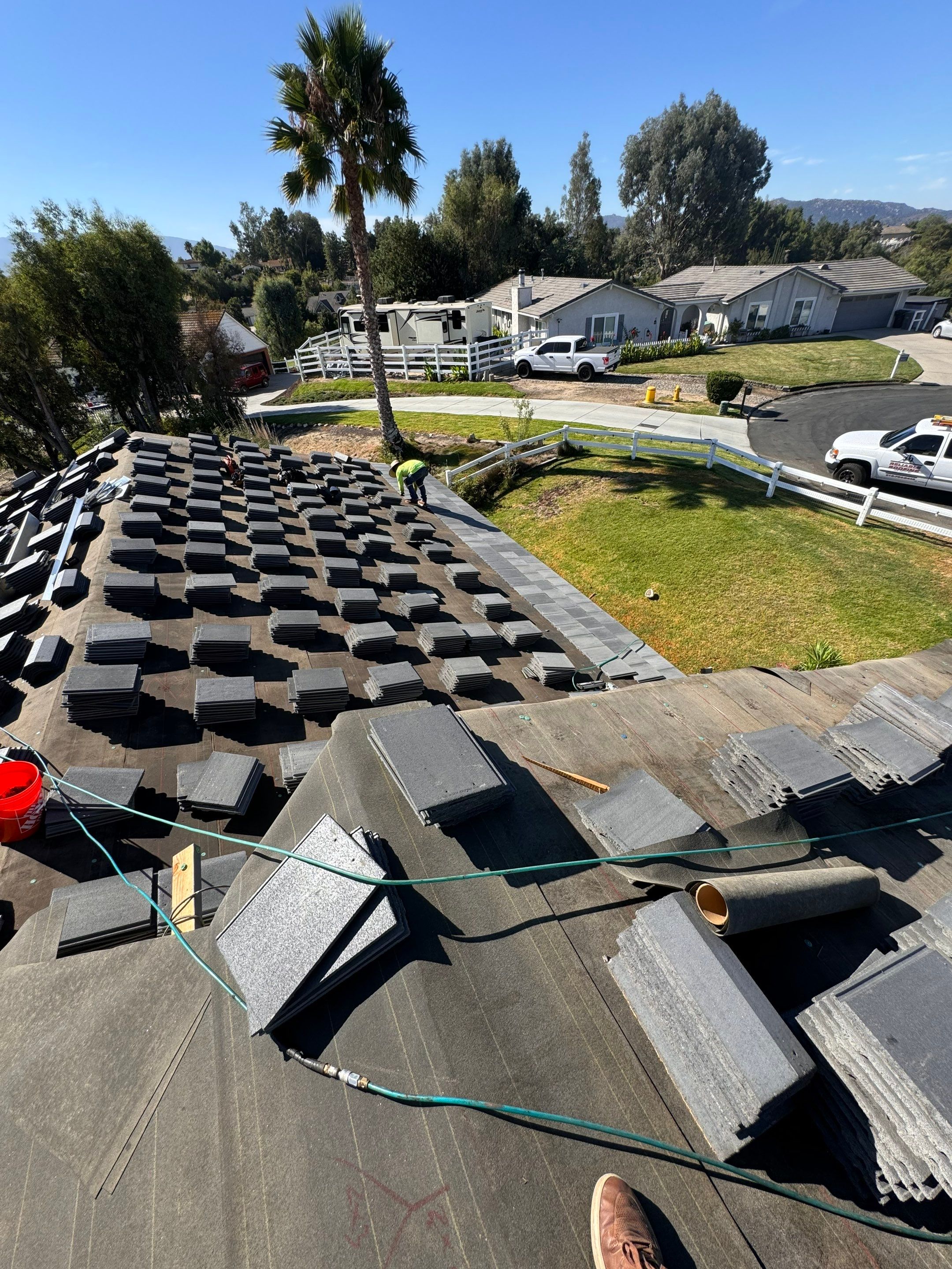 Complete Concrete Tile Roof Replacement and Decking Upgrade by Reliable Roofing San Diego Inc.