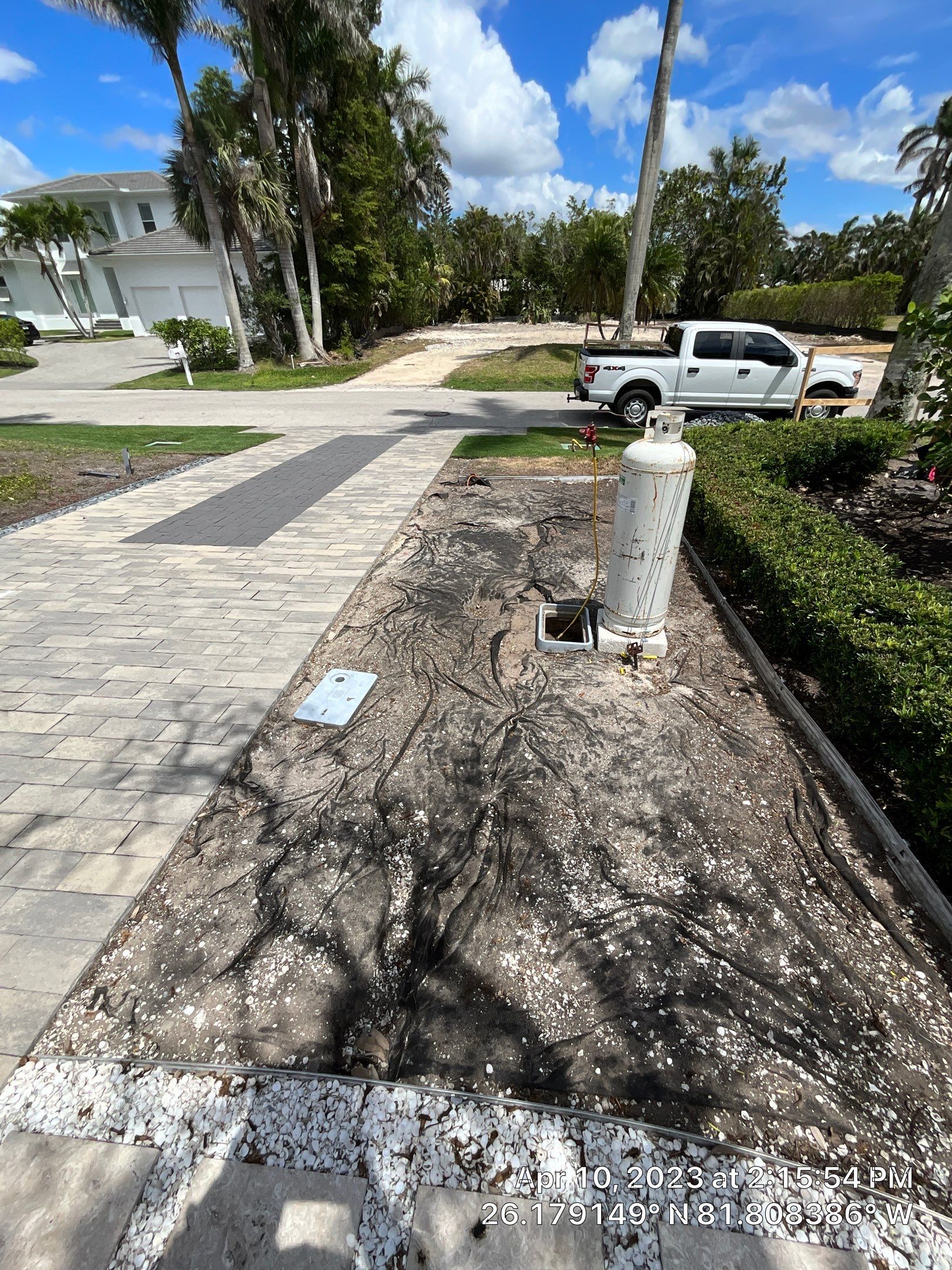 Residential Propane Tank Hydro Excavating by APS Power & Water