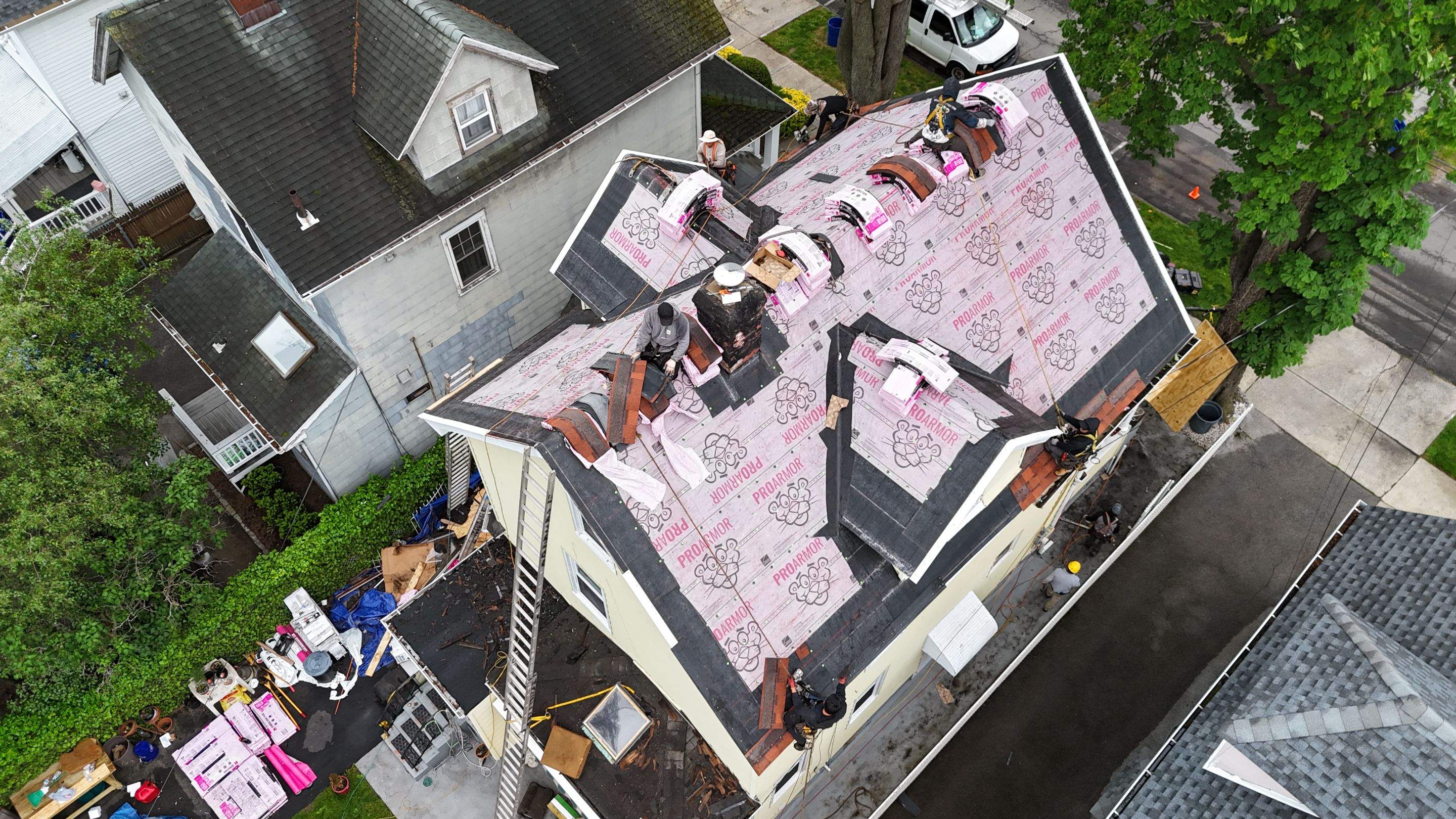 Project in New Rochelle by The Energy Efficient Roofer & George's Seamless Gutters