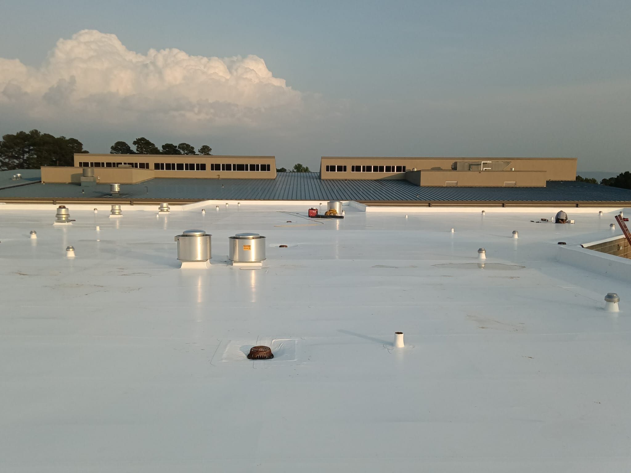 Choctaw Nation Hospital - Med Surg Building by Hostetler Roofing