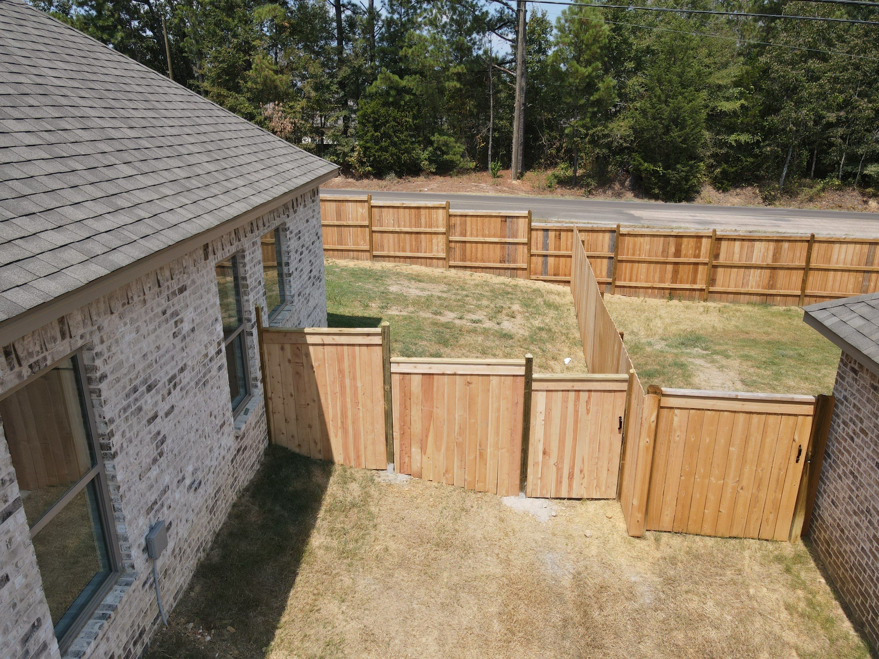 6ft Cedar Good Neighbor Fence by Roberson Construction LLC