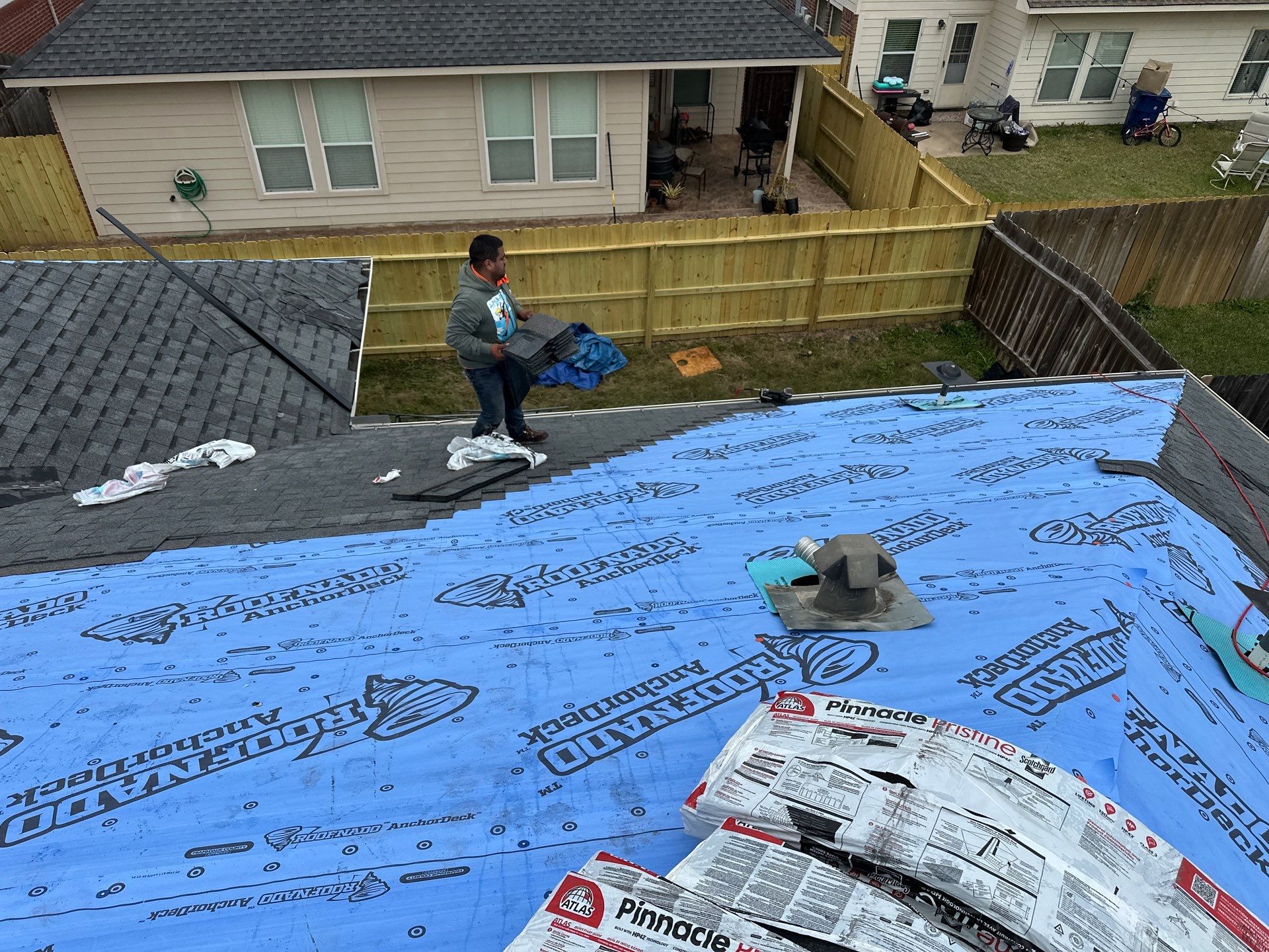 Project in Houston by Motion Roofing
