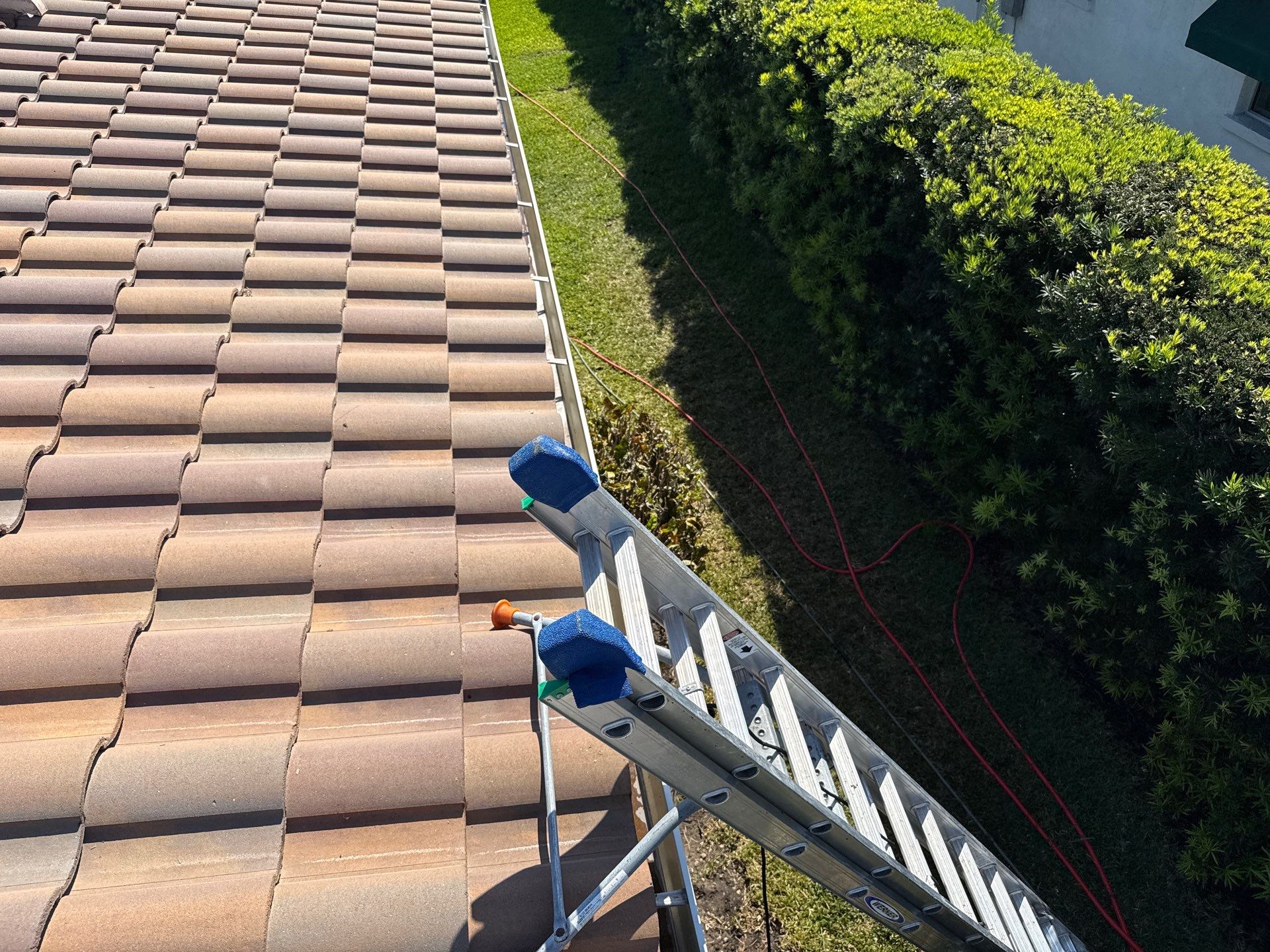 Concrete Tile Roof Cleaning in Village Green – Bradenton, FL | No Walking on Tiles! by Sunshine AquaWash
