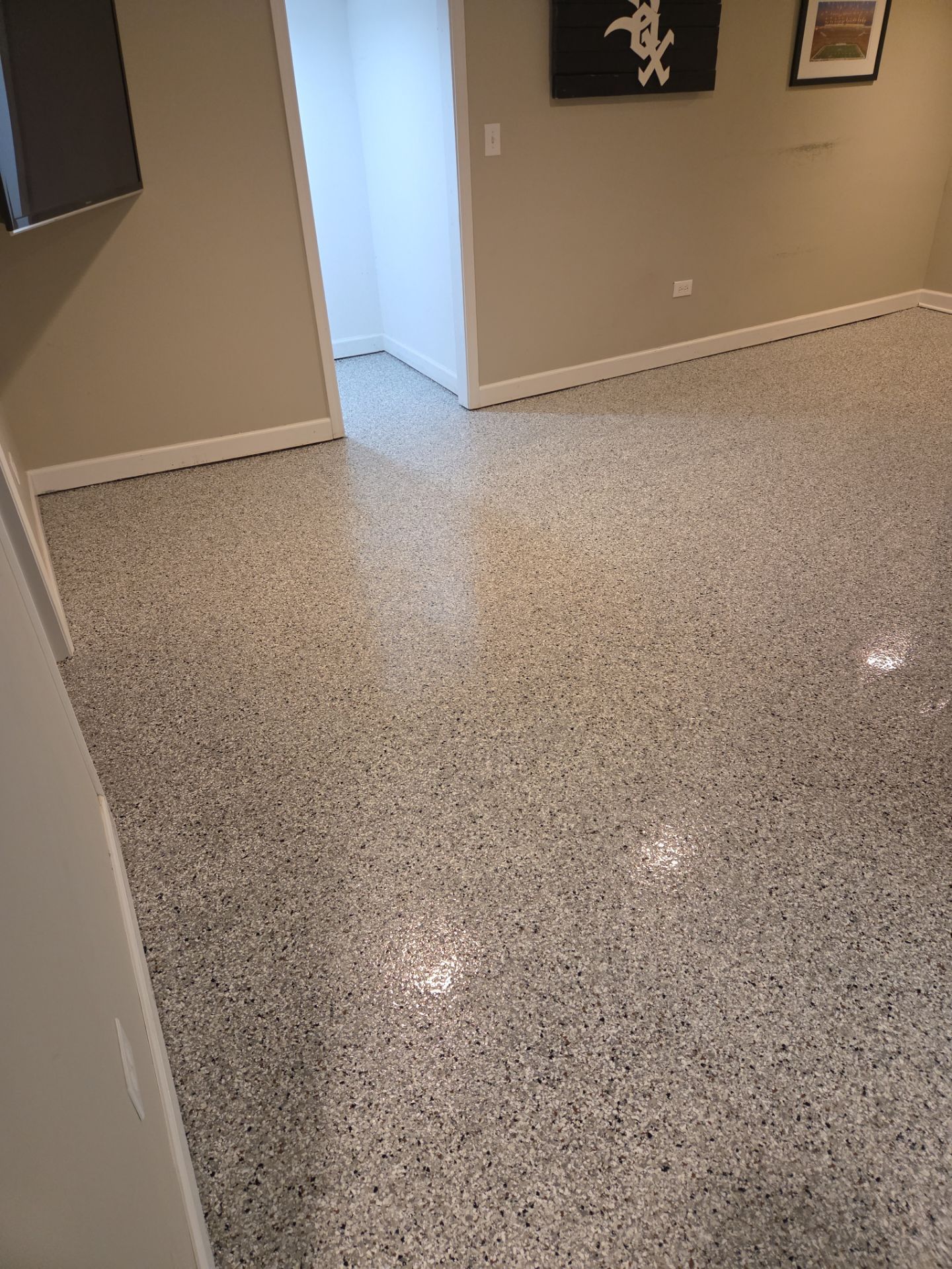 Coyote Basement Floor Coating by Level 10 Coatings