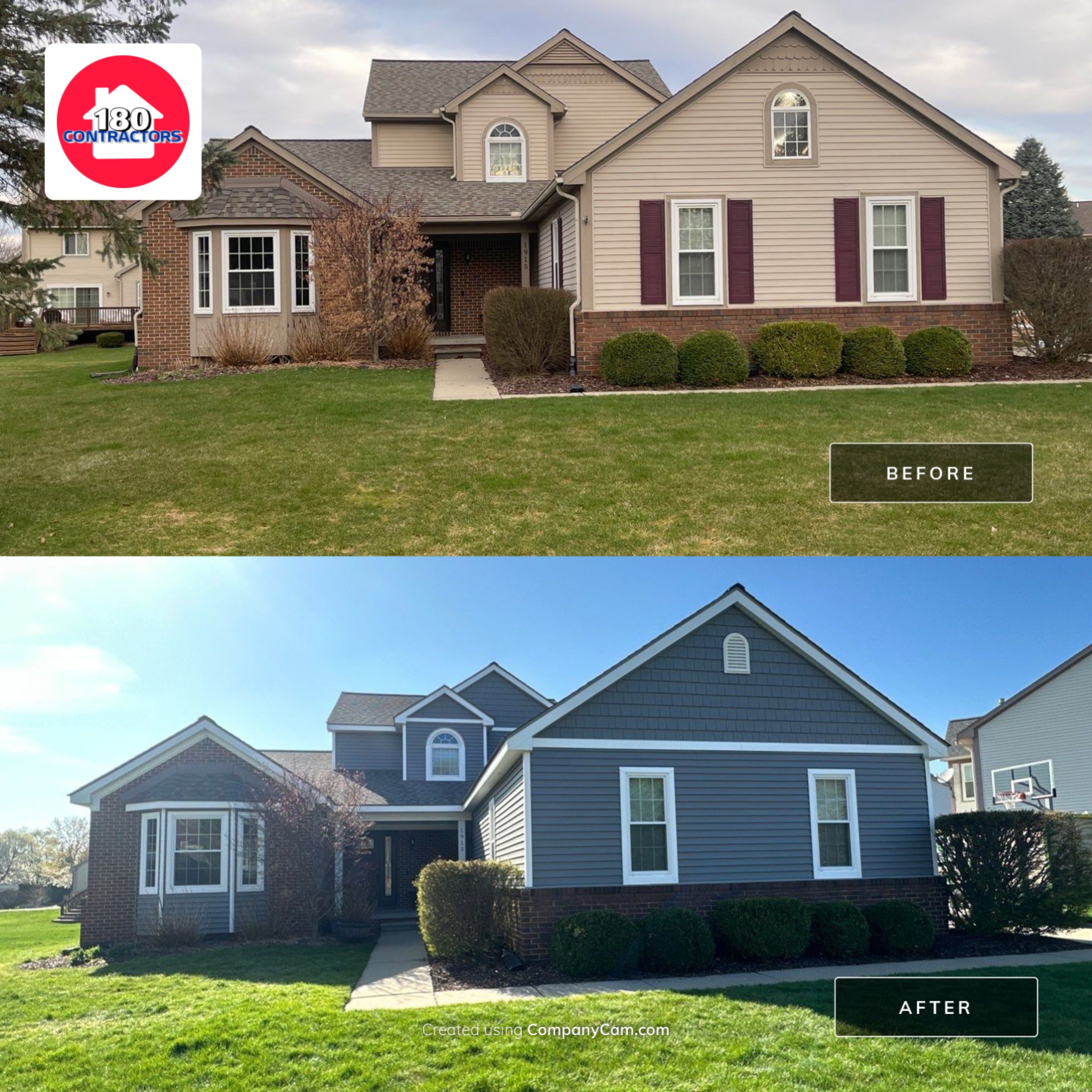 Siding Replacement using Certainteed Classic Restoration D4 by 180 Contractors