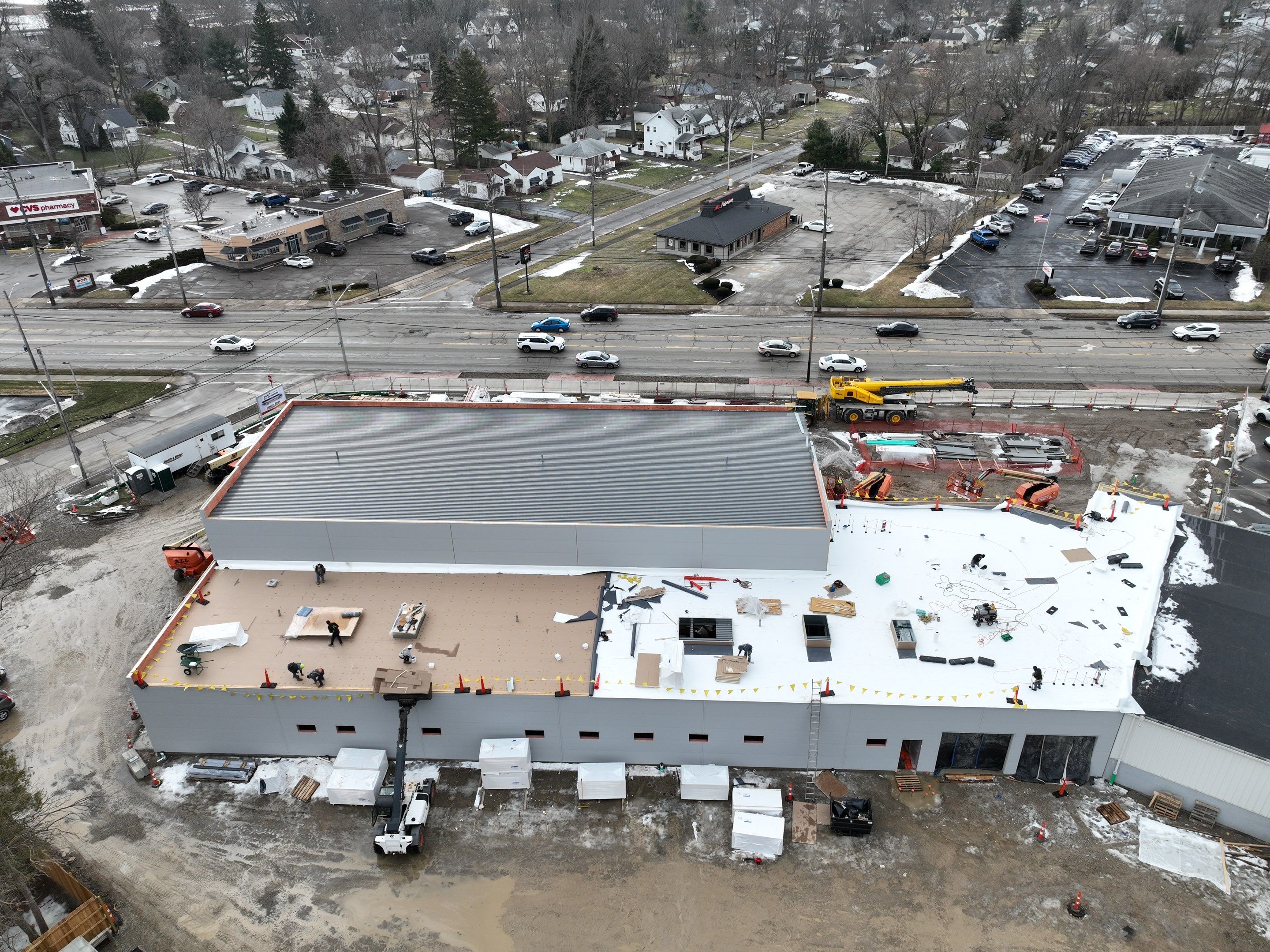 Project in North Olmsted by Commercial Roofing and Coating Systems 