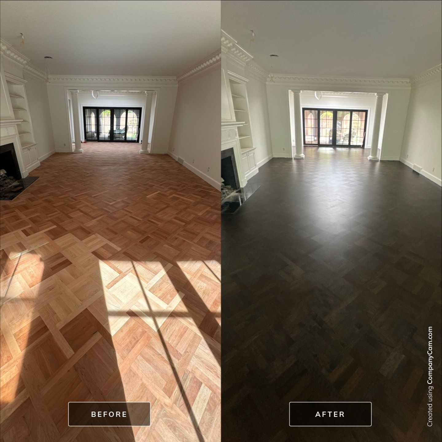 BEAUTIFUL PATTERN FLOORING handcrafted and installed in East Grand Rapids! by RTBaldwin Hardwood Floors