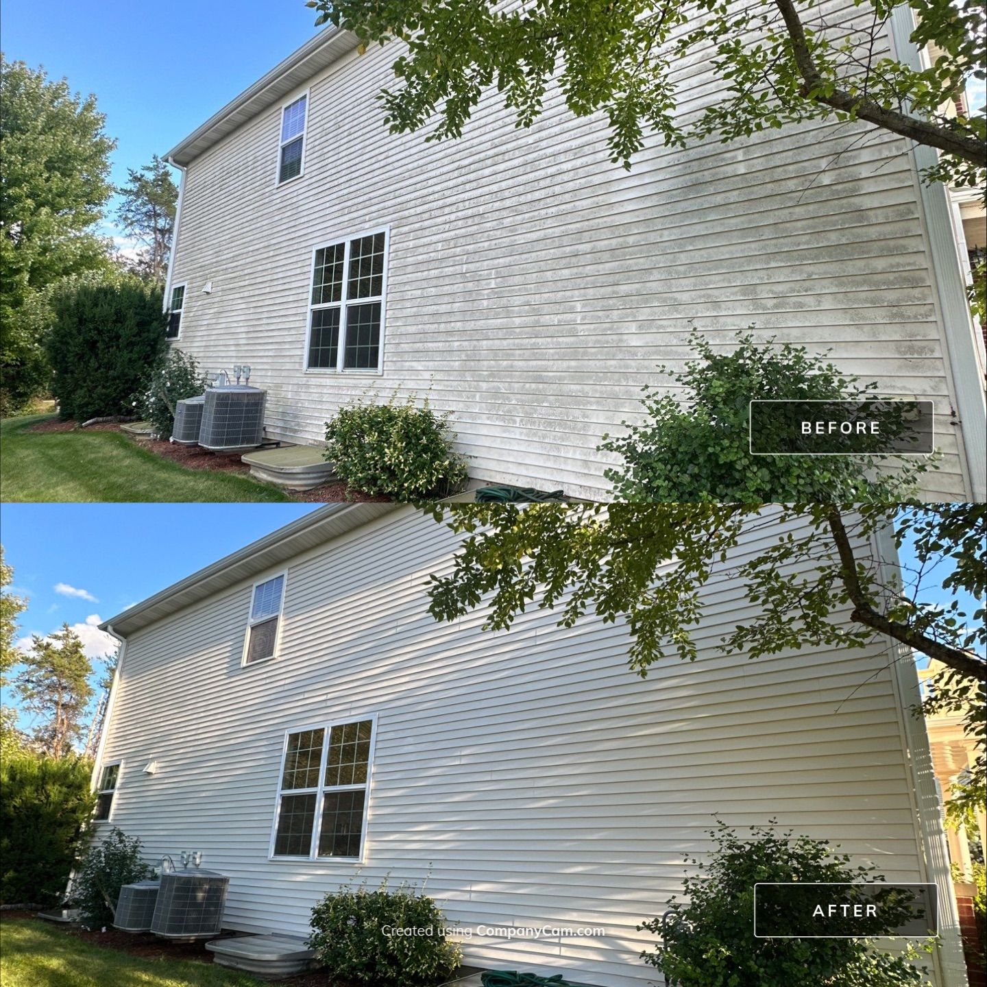 Project in Island Lake by Simmons Power & Soft Washing