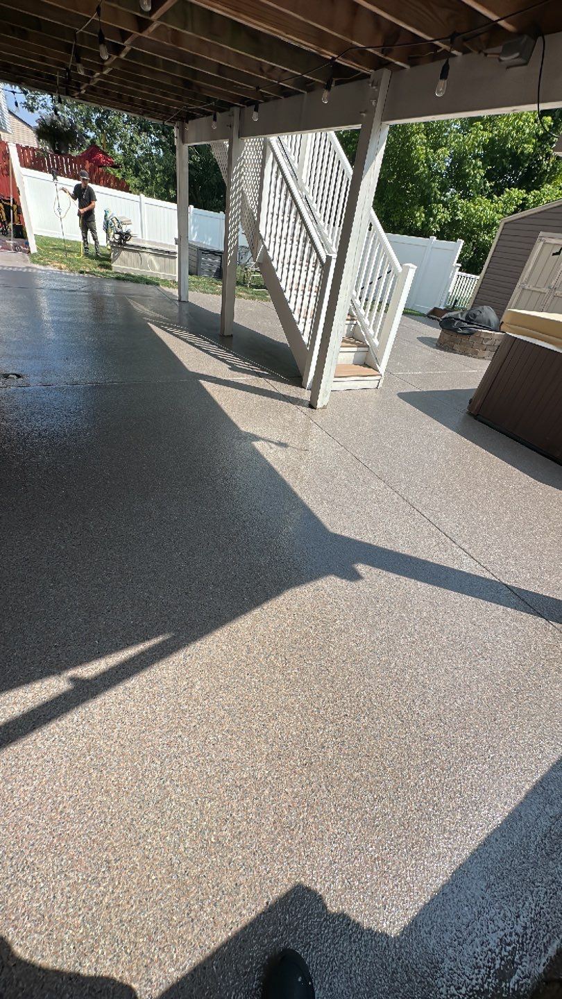 Large Patio Project in Imperial by Floors in a Day, Inc