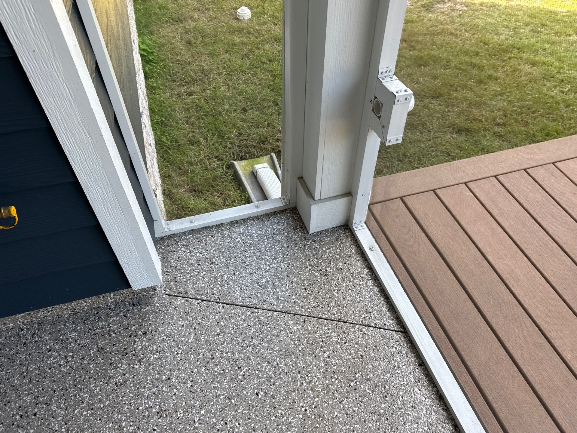 Front and Back Porches in Chiefland, FL in Pebble Beach by Cross Creek Concrete Coatings