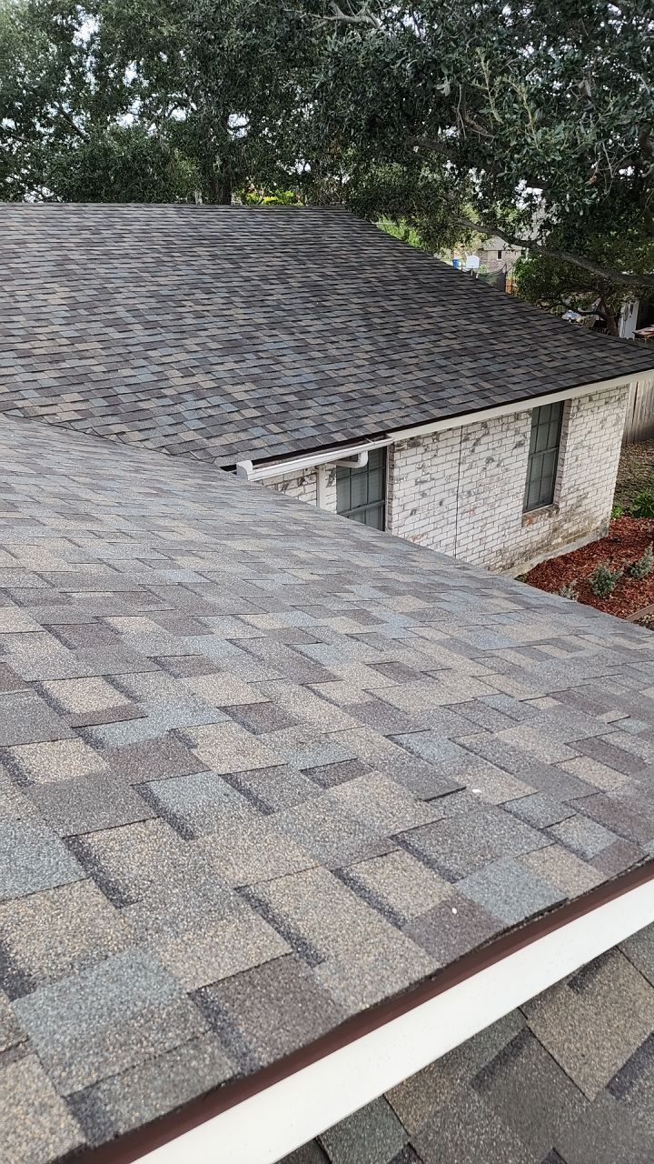 Full Roof Replacement using Certainteed Landmark Weatherwood by Galvan Roofing and Construction
