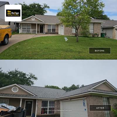 Residential Roofing Installation using Owens Corning Duration Tru Def Brownwood