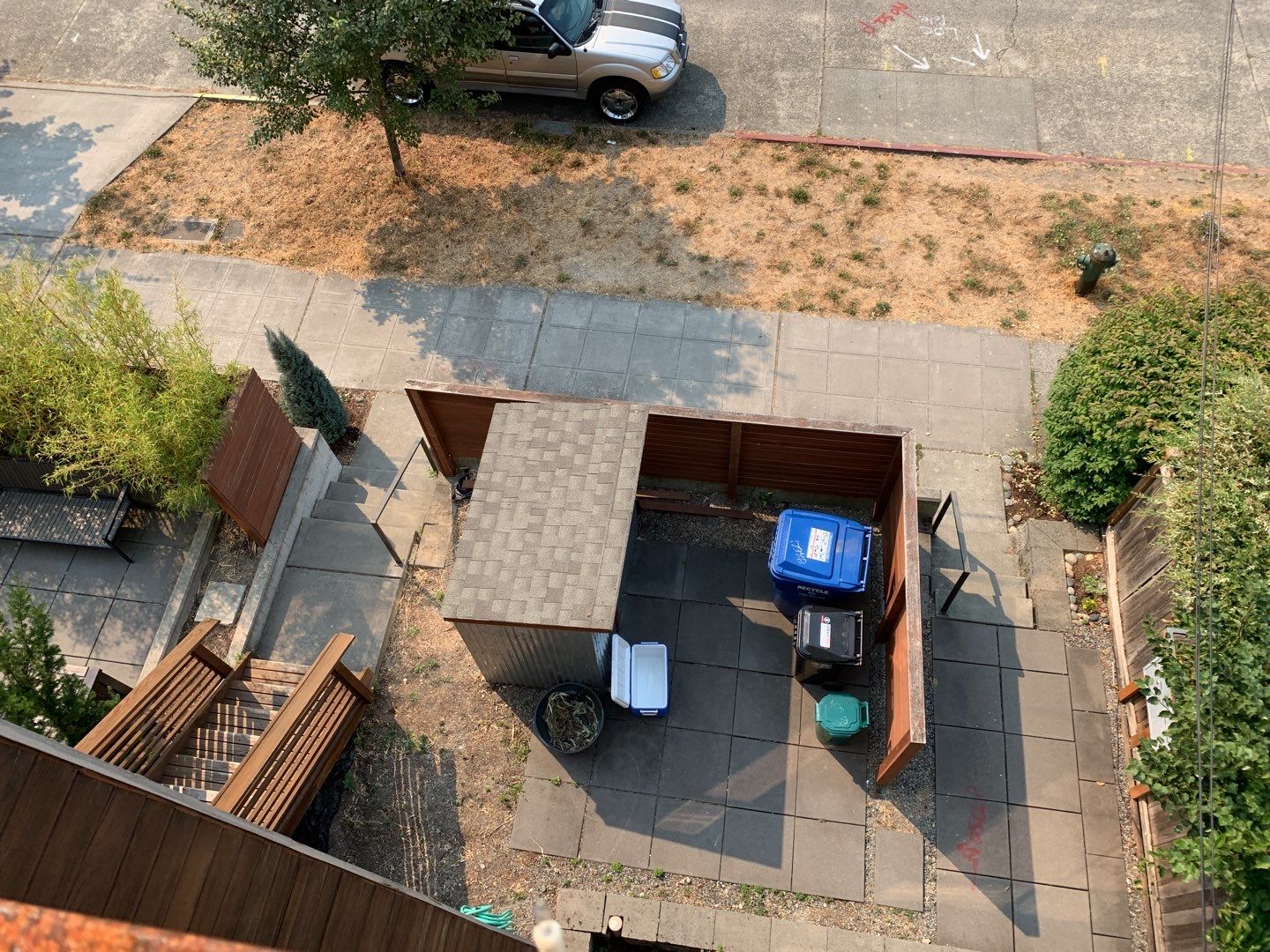 Ballard Rooftop Deck using IPE Tiles by Alki deck builders
