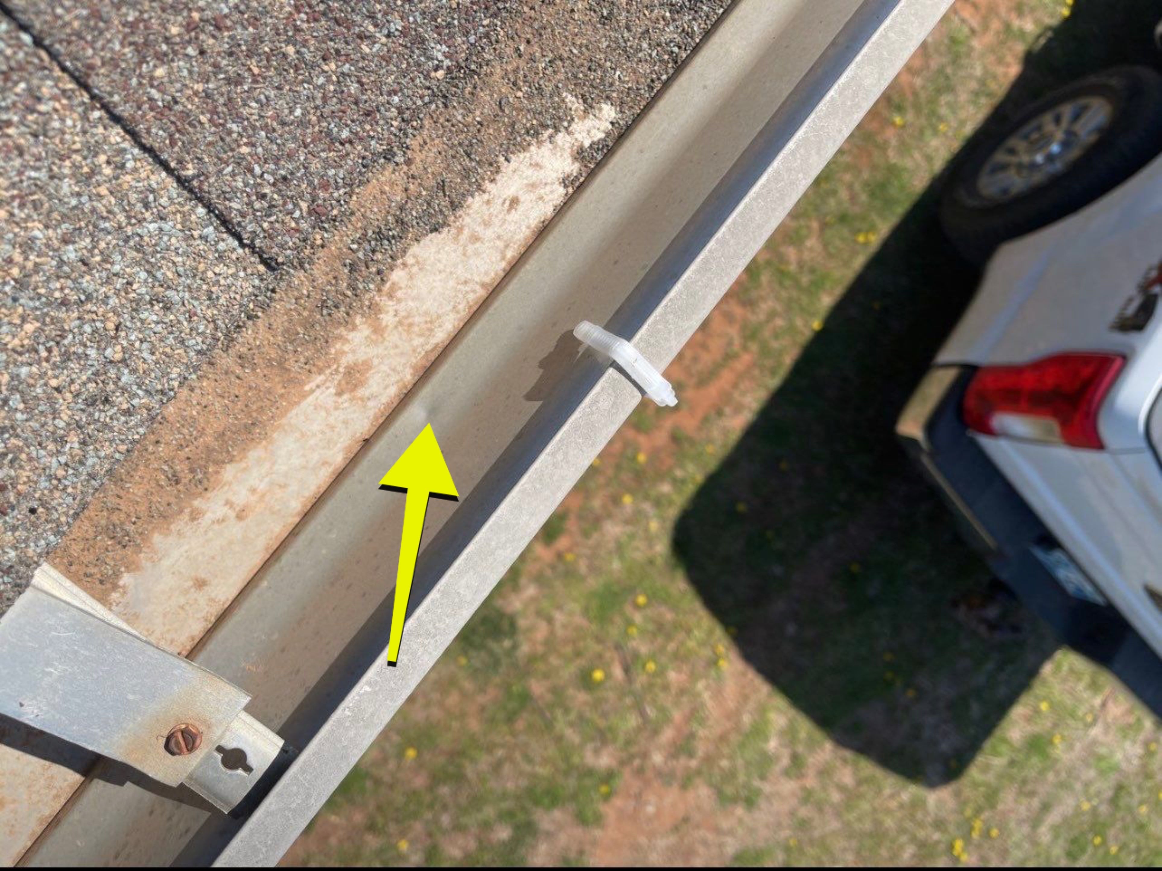 Hail Damage on a Roofing System by Icon Roofing And Construction 