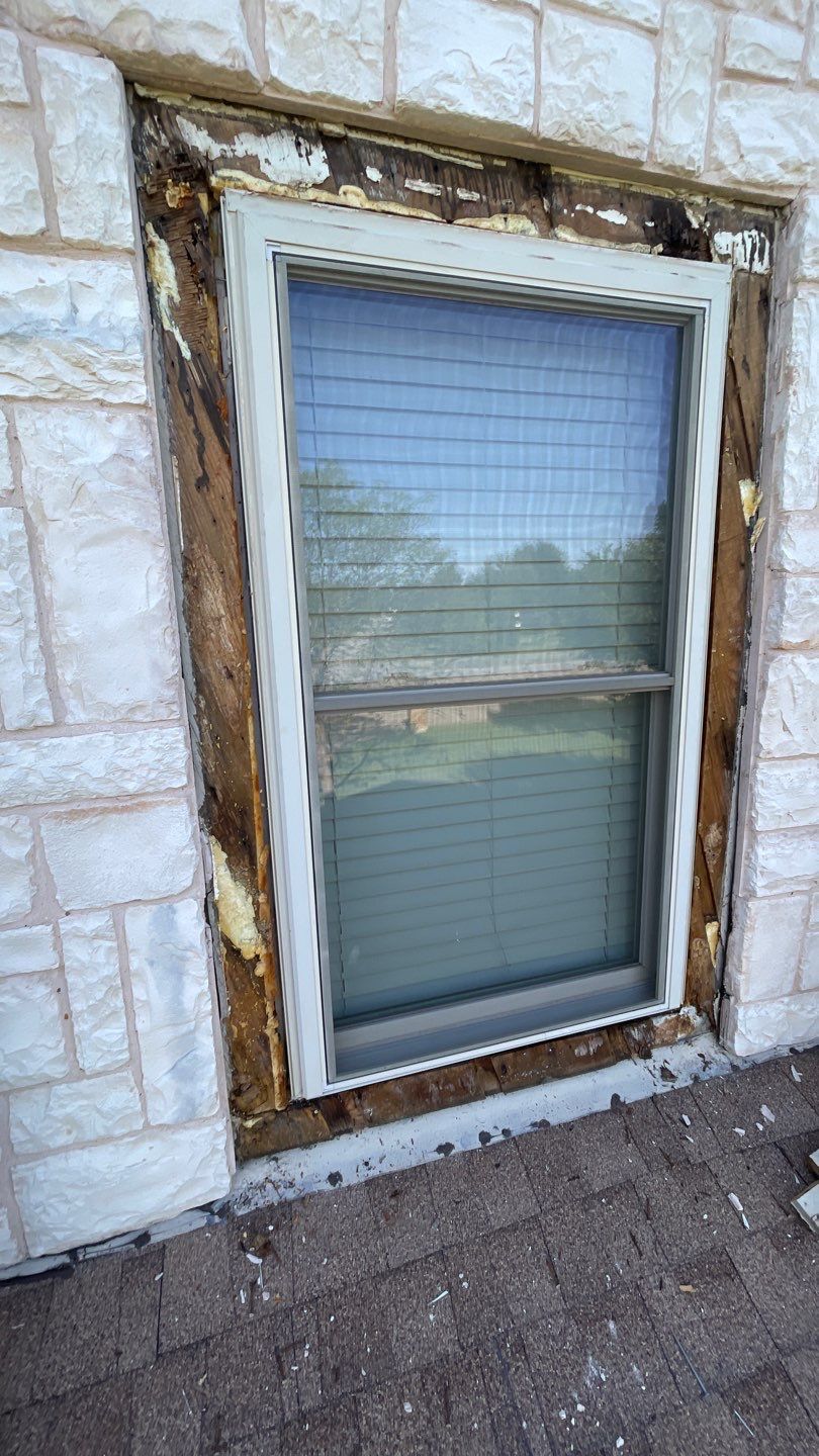 Leak Repair over Master Bedroom and Bathroom by Tex-Line Roofing