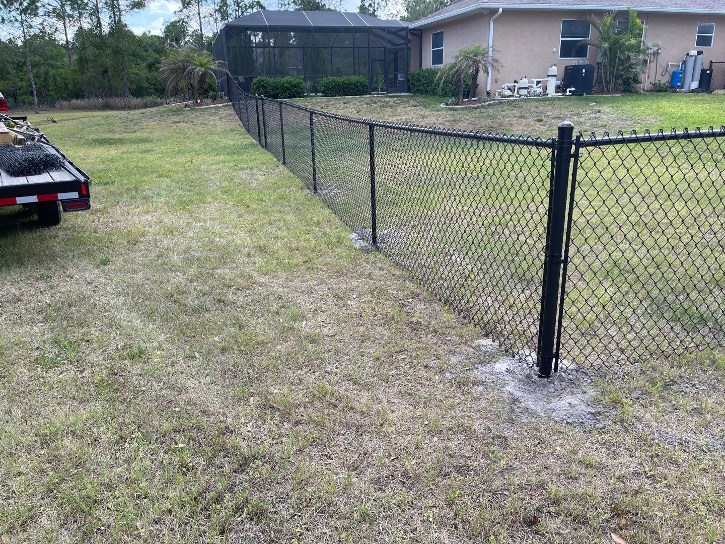 North Port, FL 4ft. Tall Black Chain-link Fence by Asap fence and gates, LLC