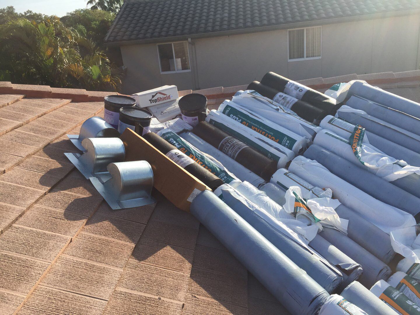 Residential Roofing Installation using 1" Nail strip metal roof by BLUES BROTHERS CONSTRUCTION CORP