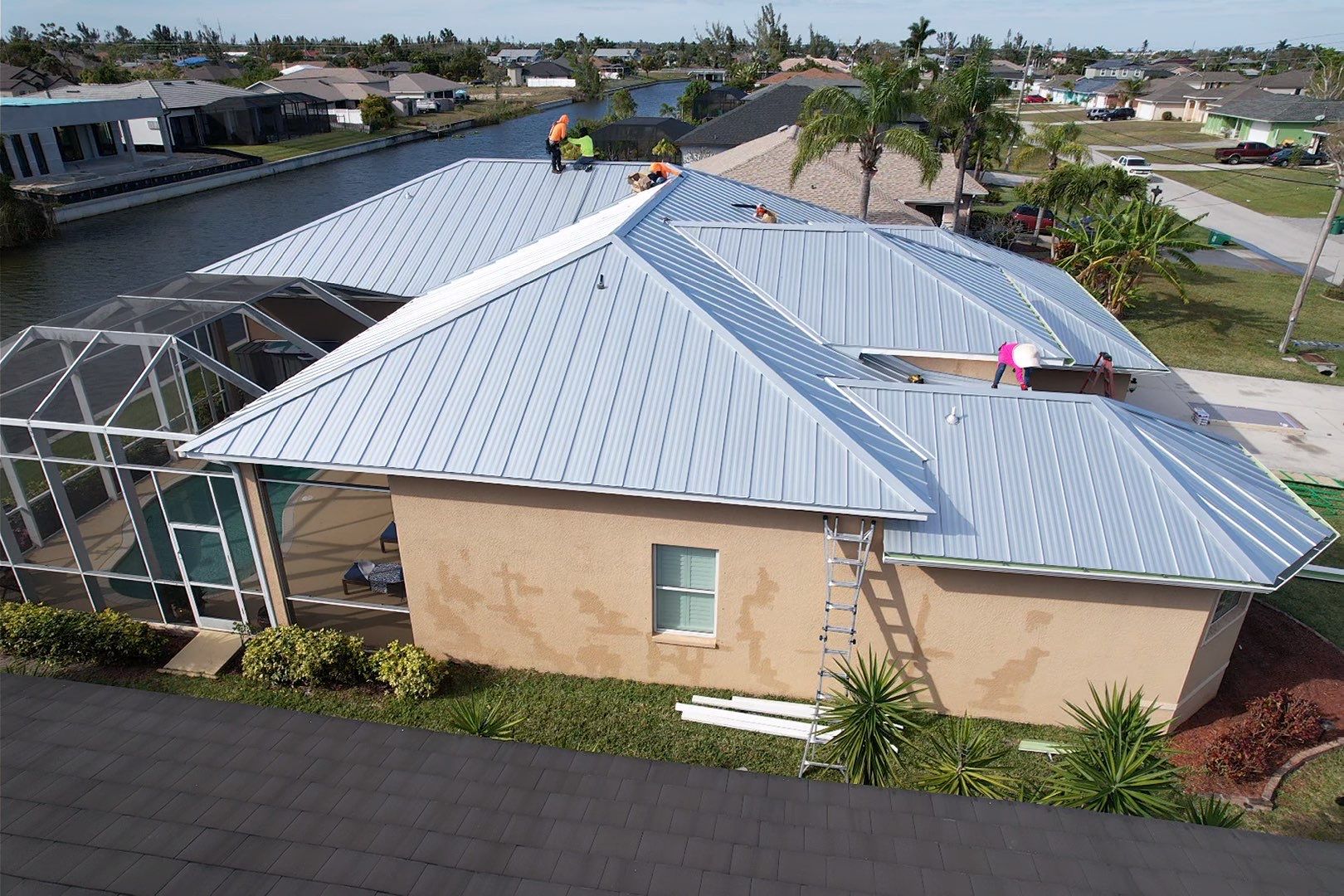 Residential Roofing Installation using Tri County Metal by 1st Class Roofing, Inc. 