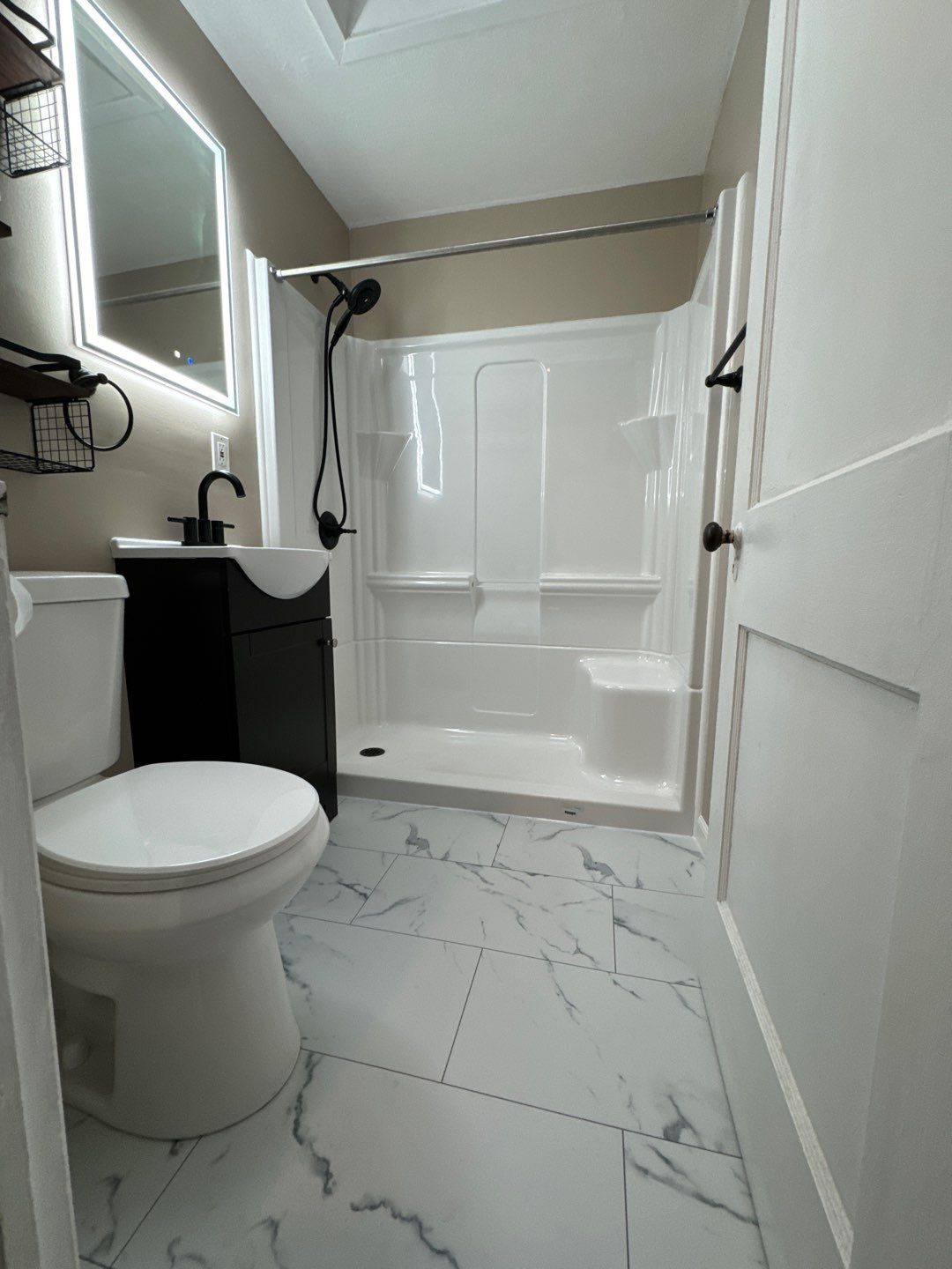 Basement Remodel using Shower Kit by A1 NERDY HOMES LLC