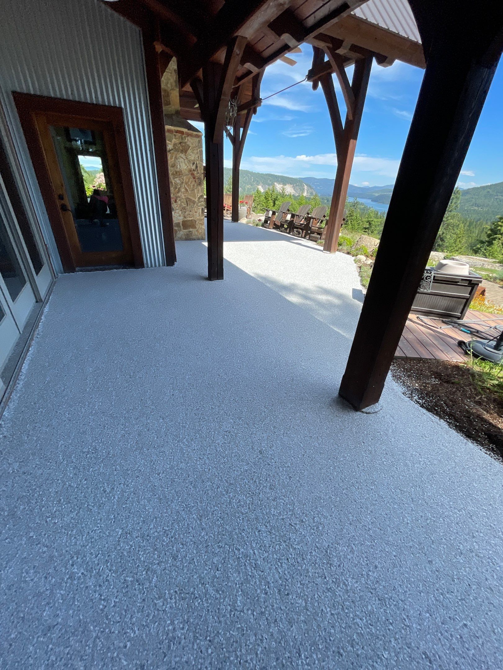 Patio Transformation using Mt Everest by Croc Coatings, LLC