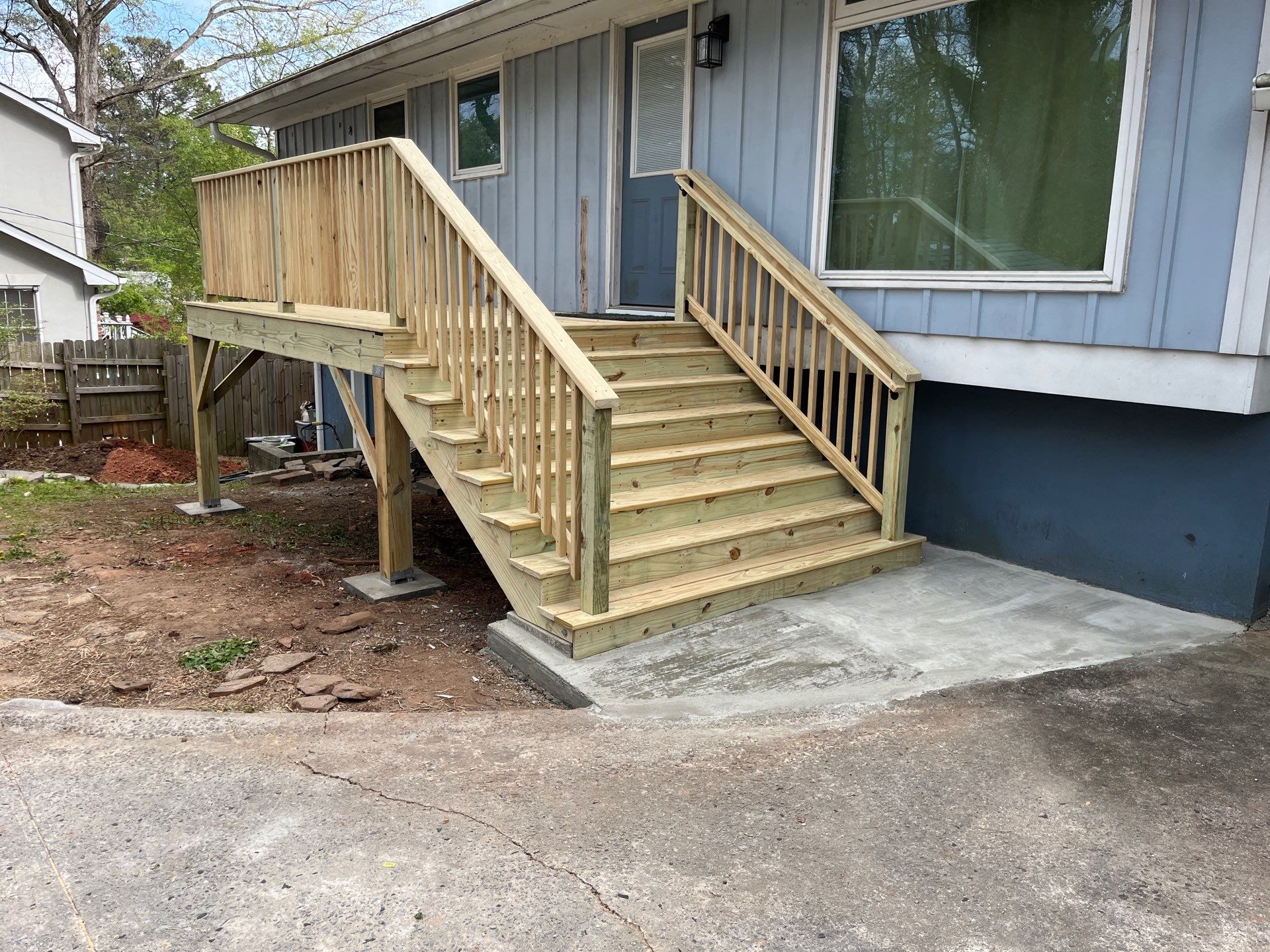 Atlanta, GA Deck Rebuild using Pressure Treated Pine by Nelson Exteriors 