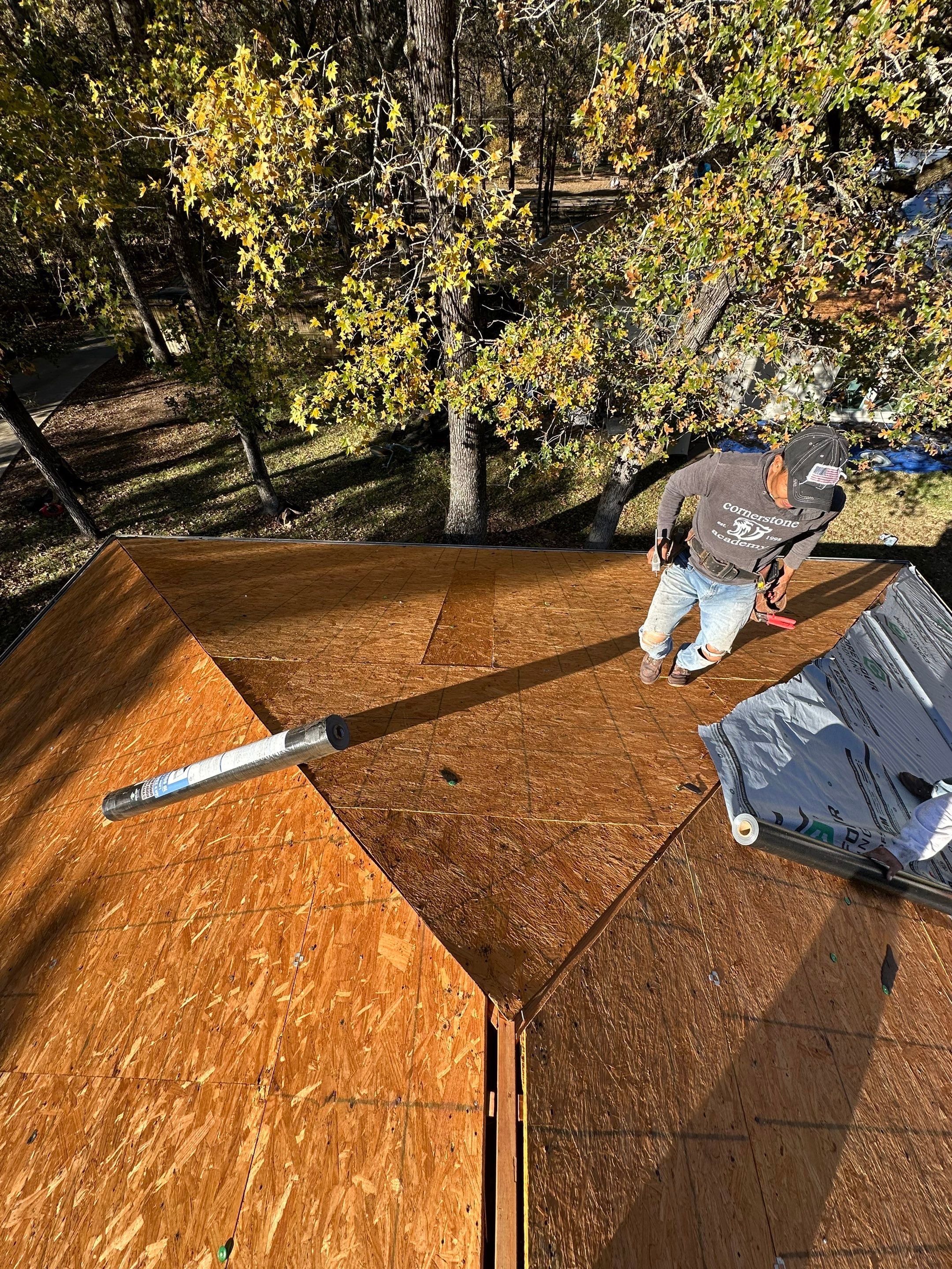 Residential Roofing Installation using GAF Timberline HDZ in Montgomery by Core Four Roofing