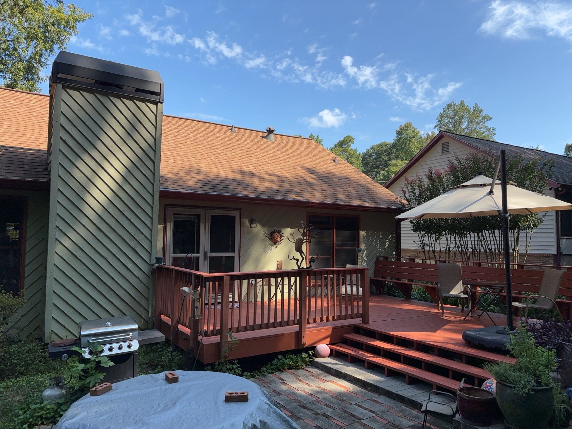 Exterior Painting and Deck Stain in Stone Mountain, GA by Nelson Exteriors