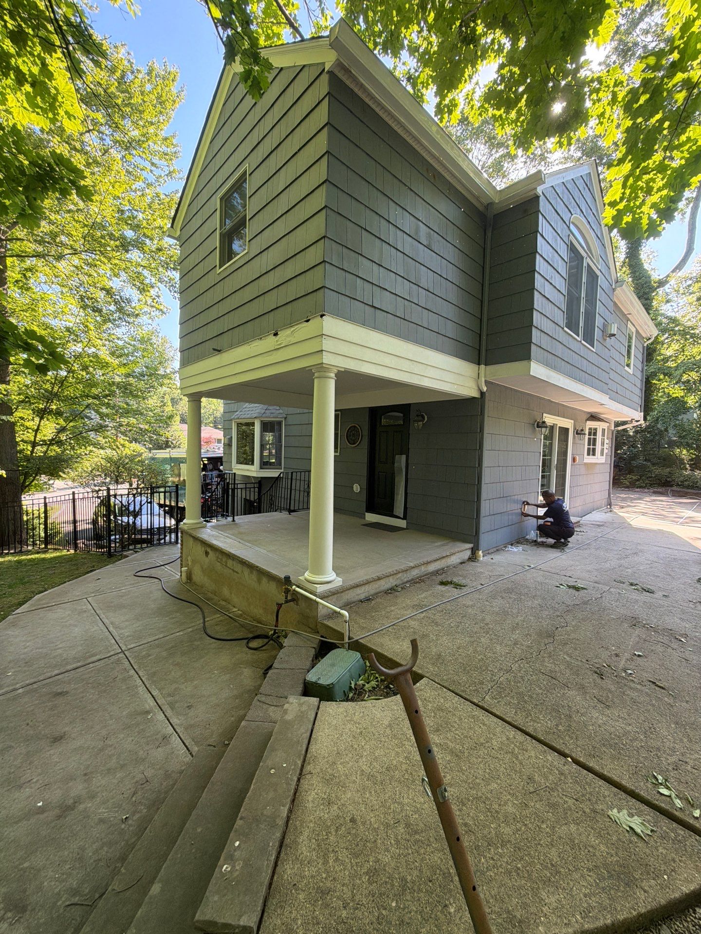 Exterior Painting and Cedar Shingle Siding Repair in Cedar Grove by Spectrum Painting, LLC