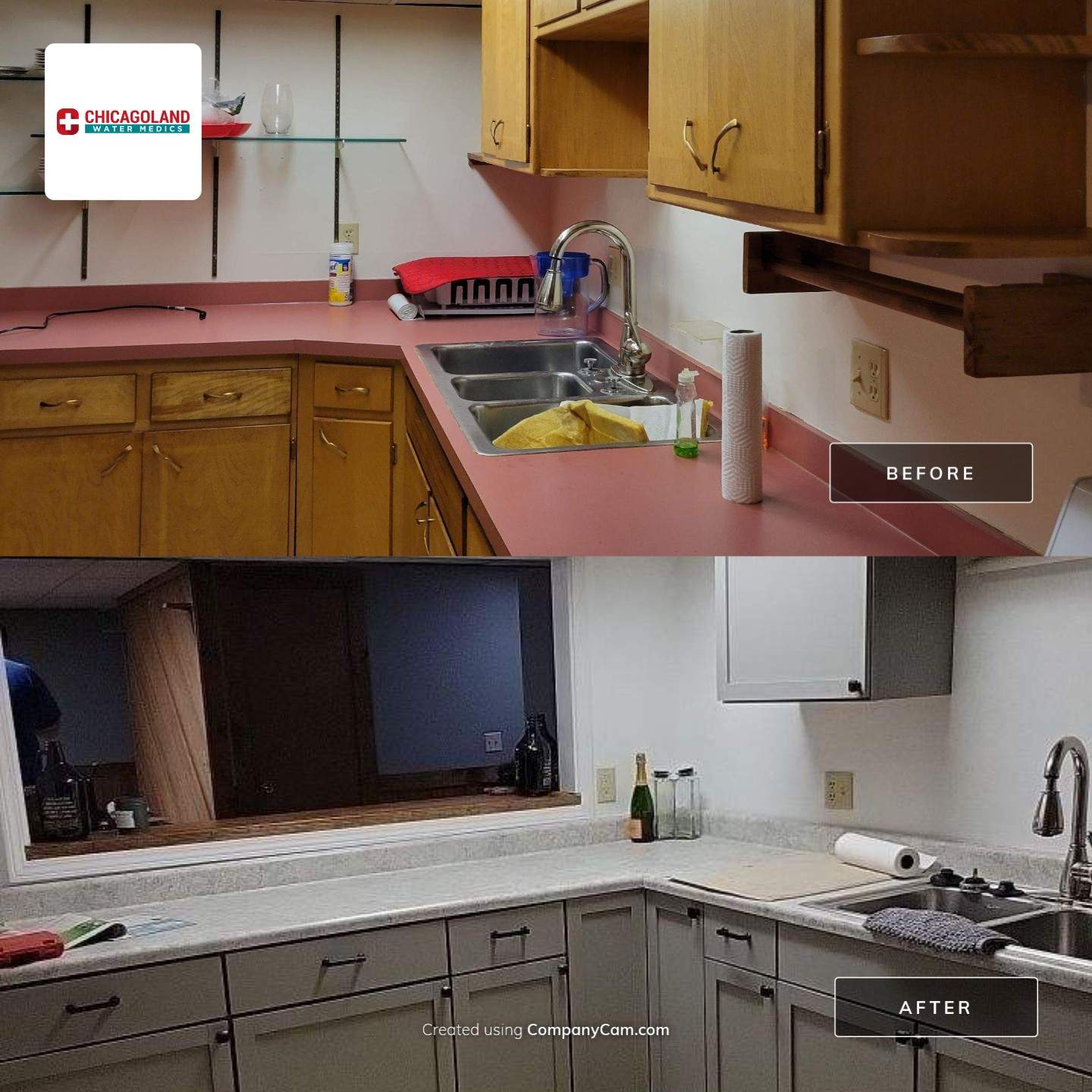 Kitchen Sink Water Leak by Chicagoland Water Medics