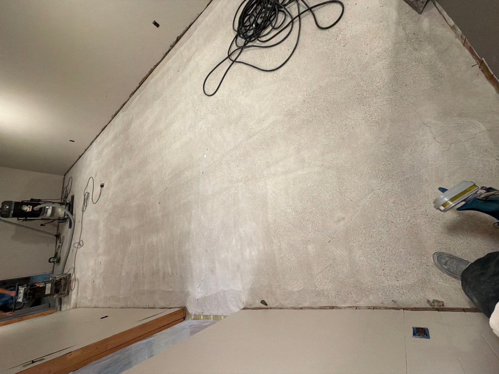 Custom Epoxy Flake Floor Installation for Spring Lake Residence by Gordon Painting