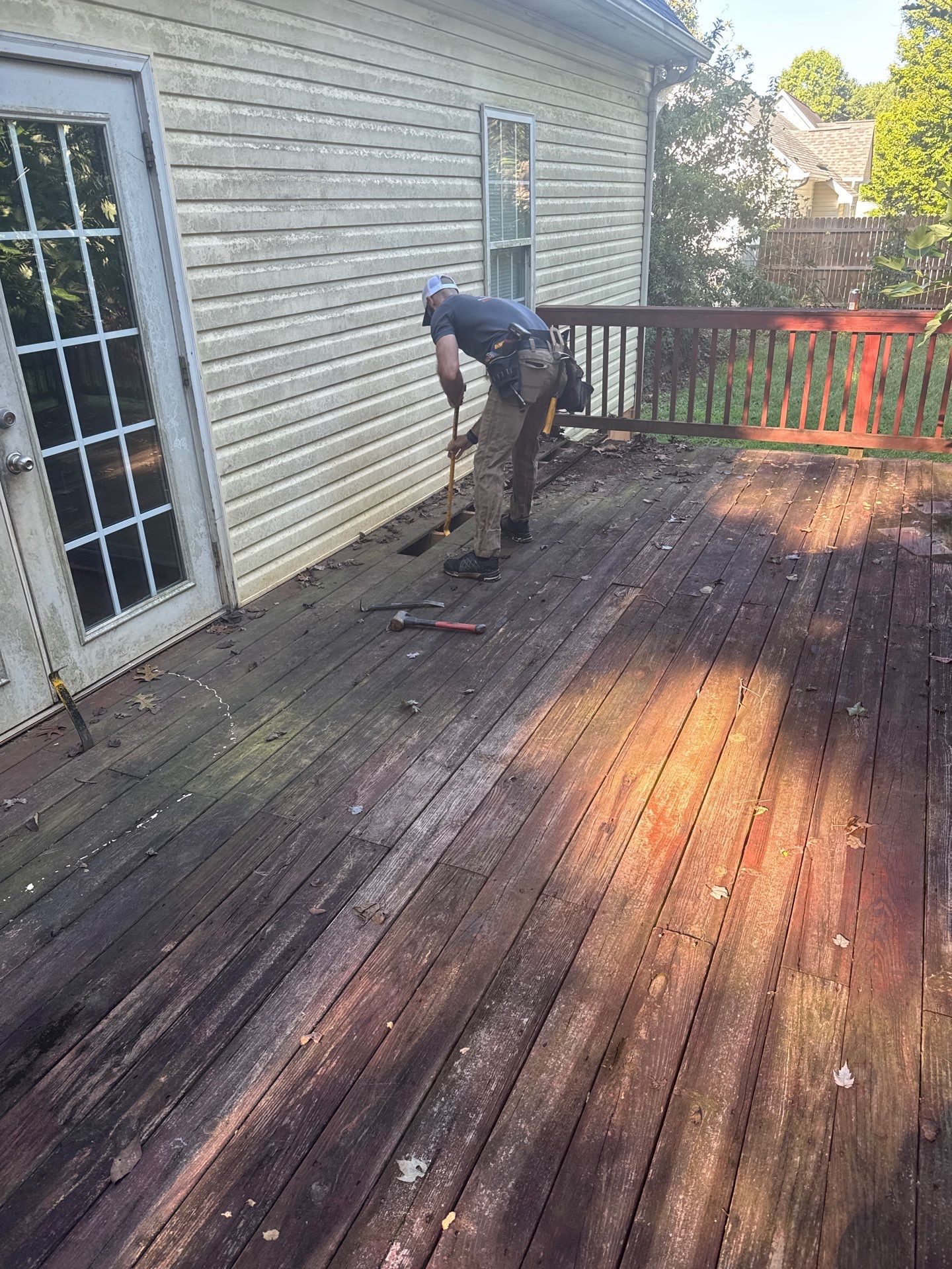 Deck Redecking & Custom Stair Rebuild by A Step Above Handy LLC