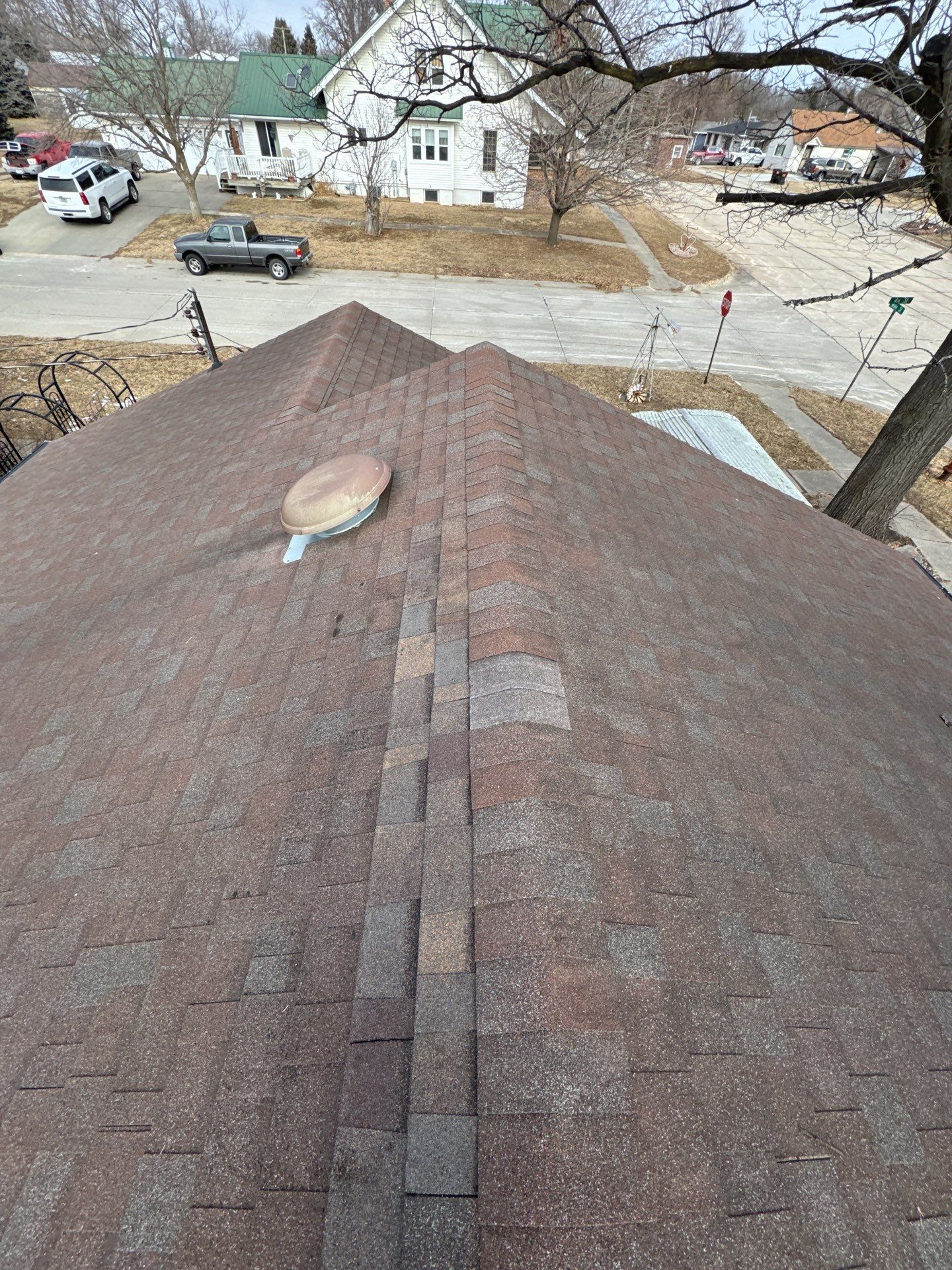 Shingle Roof Repair and Ridge Cap Replacement in Beemer, NE by Crows Roofing LLC