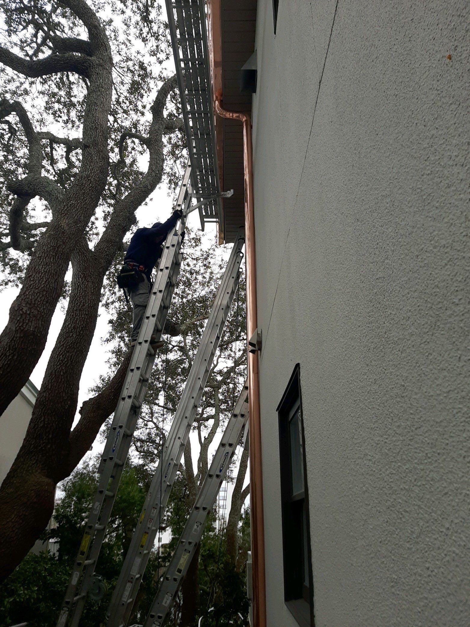 Seamless Gutter Installation Using Copper K- Style Gutters by Gutter Professors