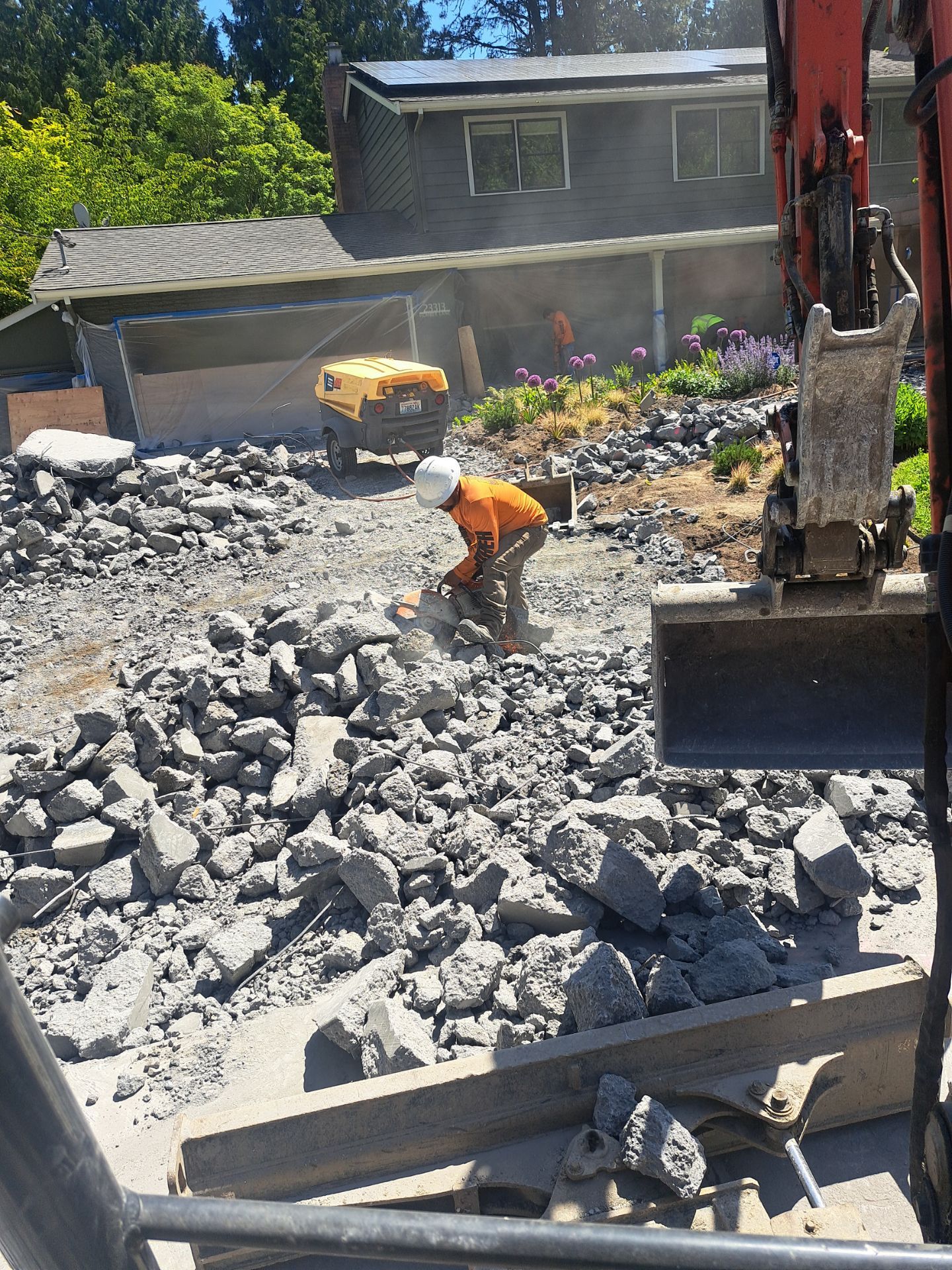 Concrete Driveway Makeover | Edmonds  by Jireh Asphalt & Concrete Inc 